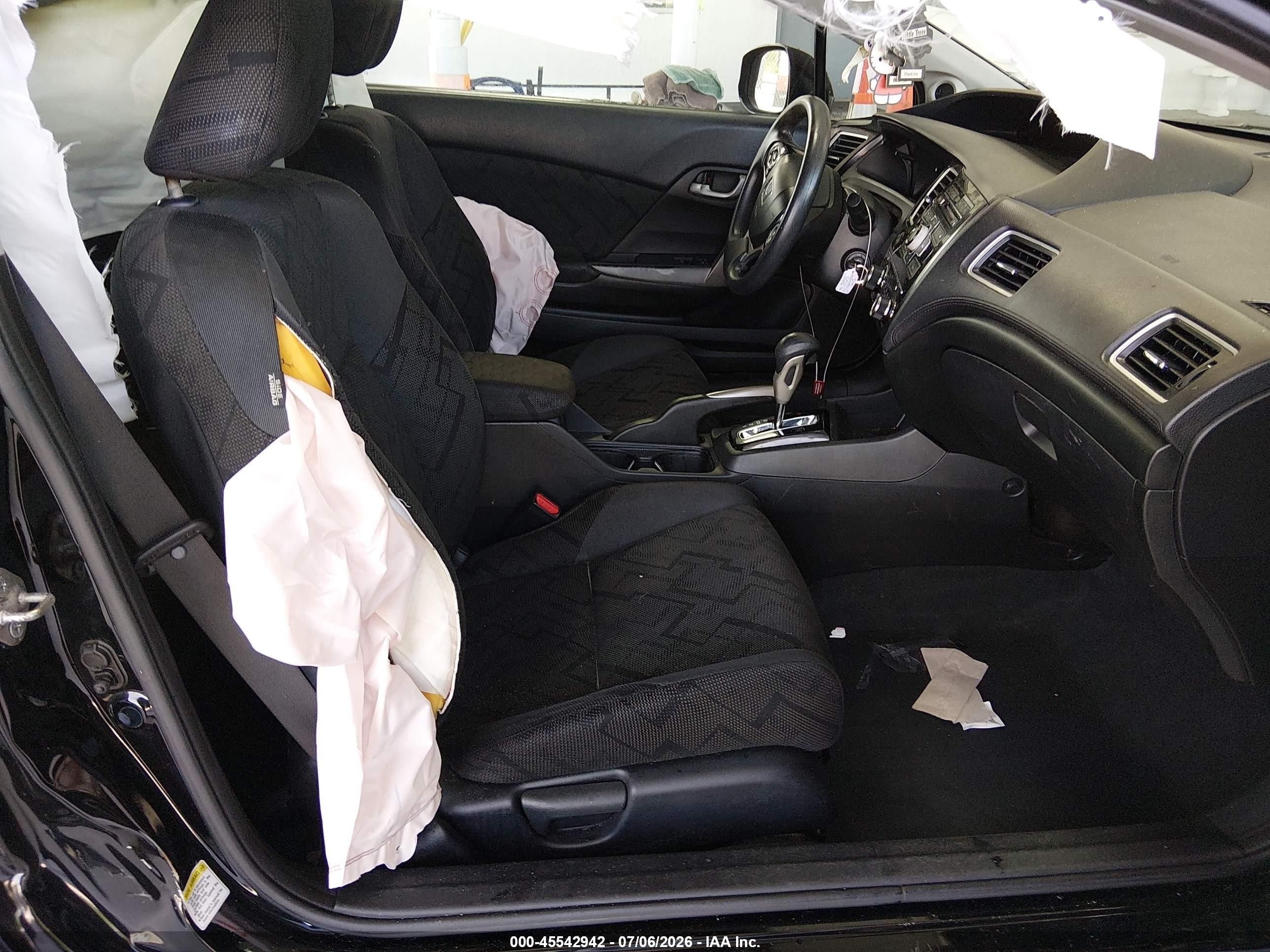 2013 Honda Civic Lx Black vin: 2HGFG3B54DH532810