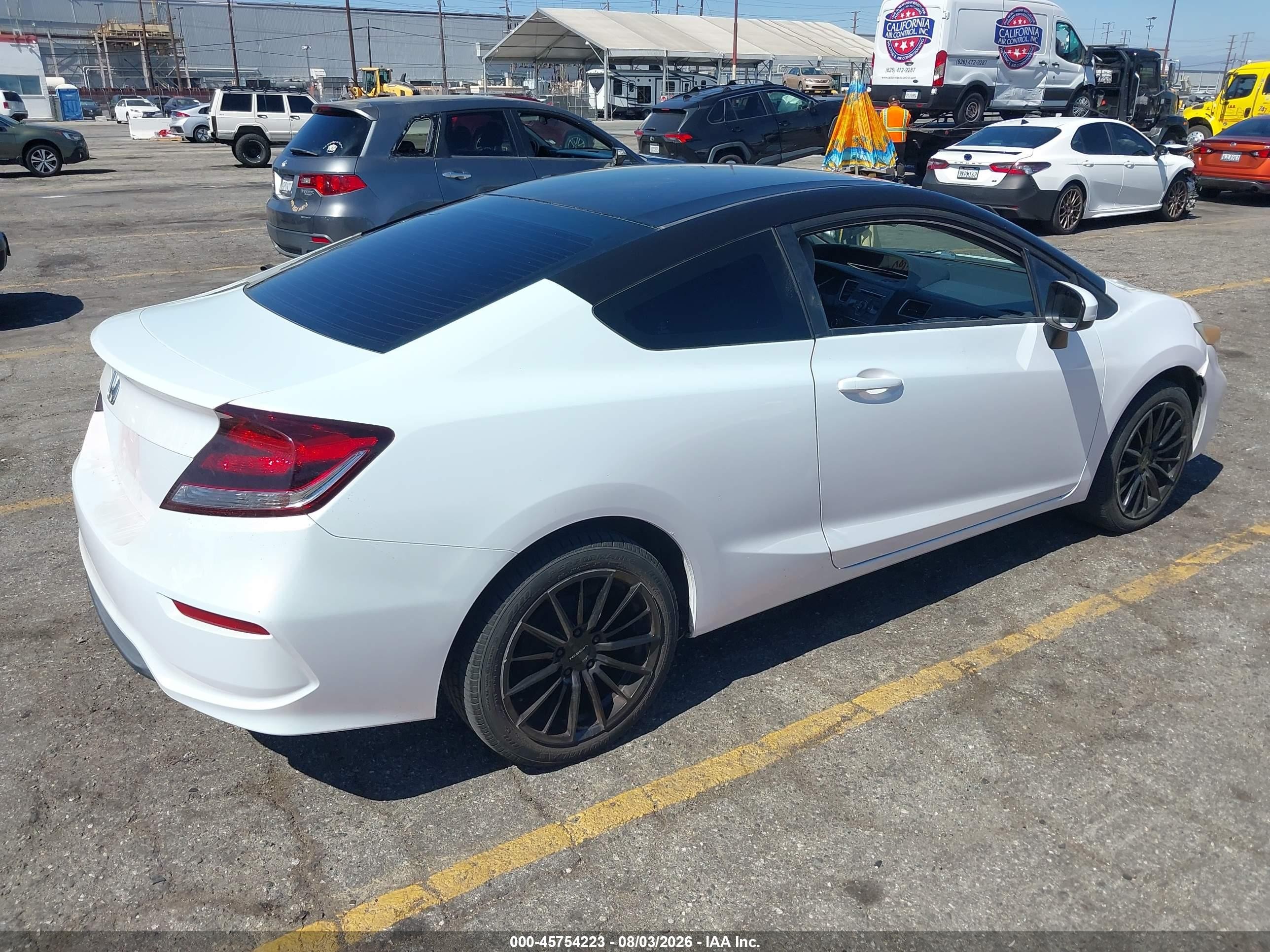 2014 Honda Civic Lx White vin: 2HGFG3B54EH506290