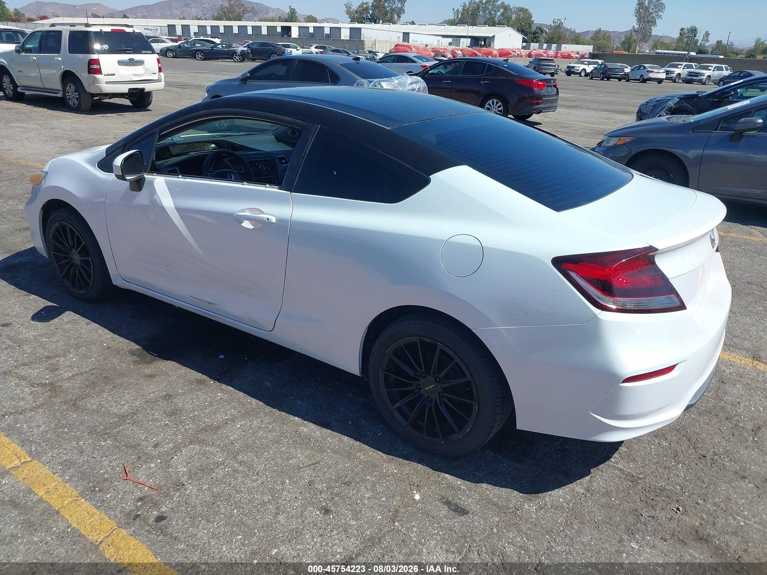 2014 Honda Civic Lx White vin: 2HGFG3B54EH506290
