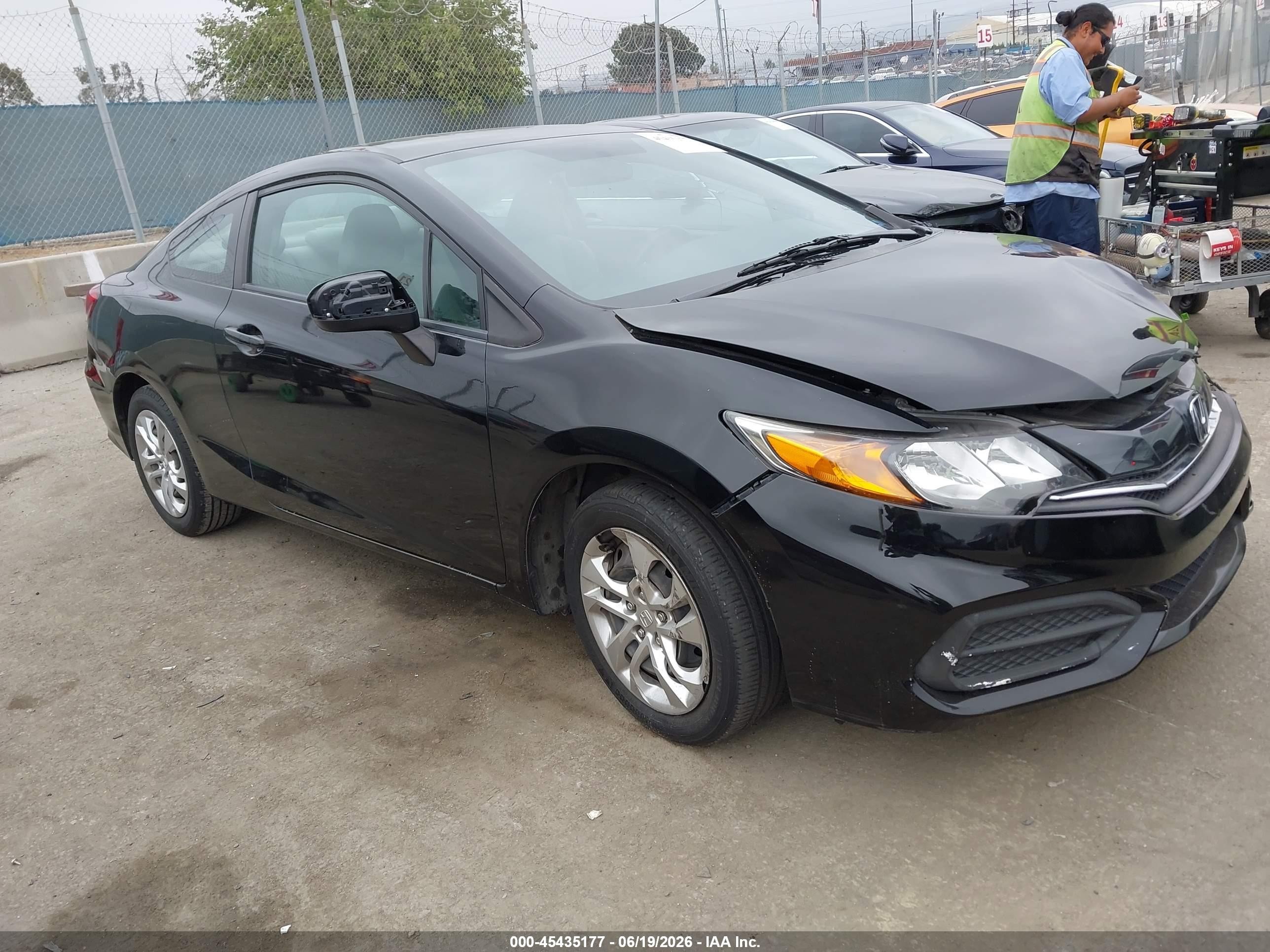 2014 Honda Civic Lx Black vin: 2HGFG3B54EH511425