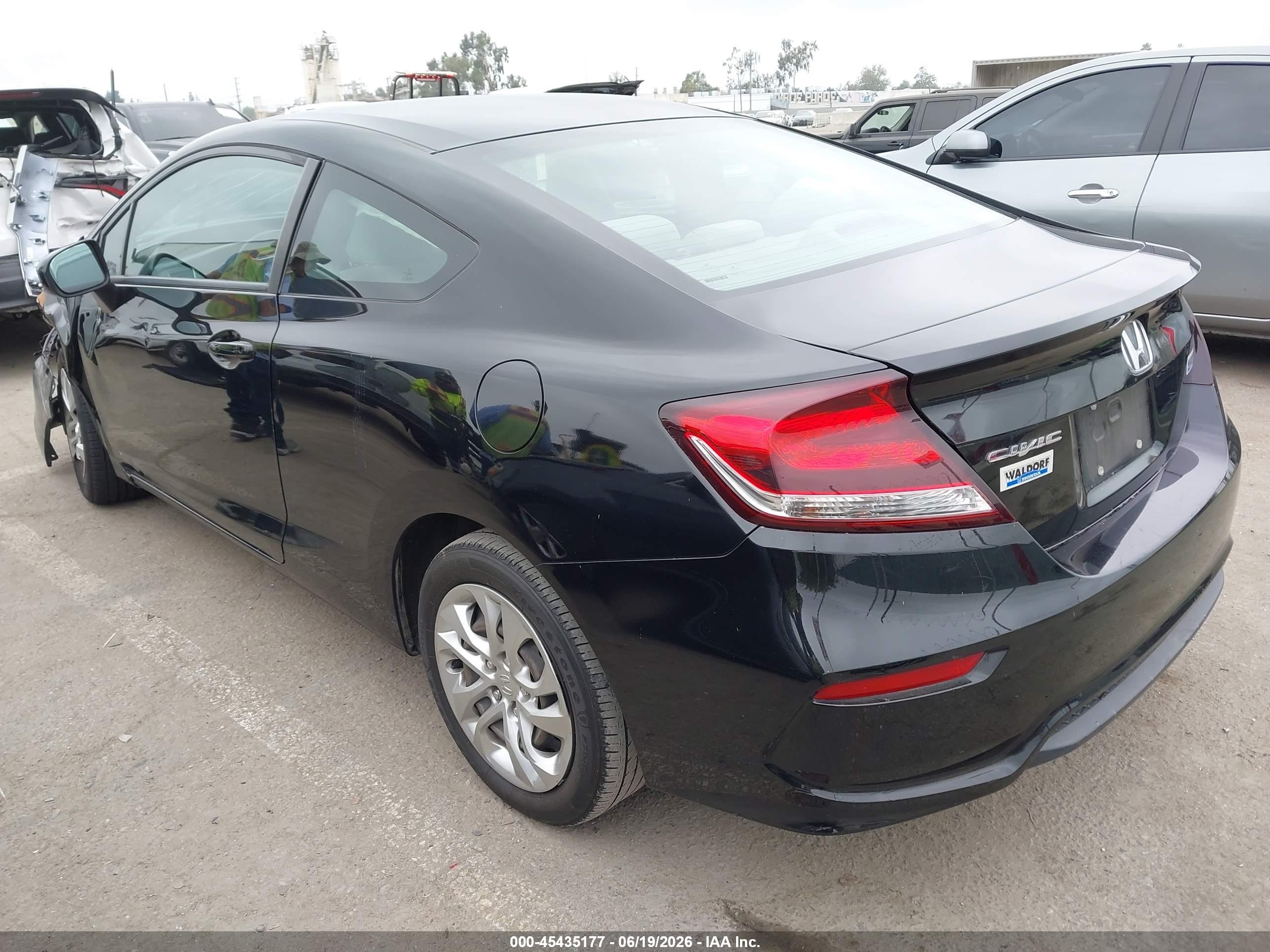2014 Honda Civic Lx Черный vin: 2HGFG3B54EH511425