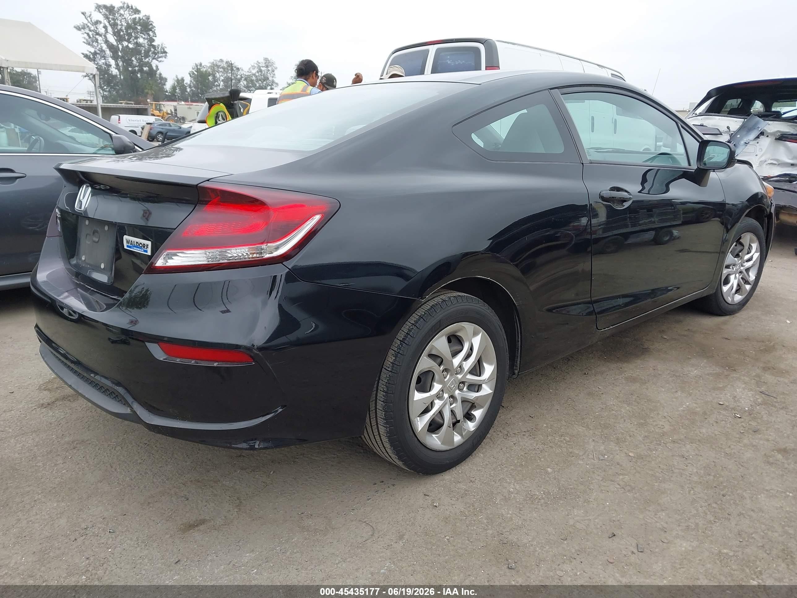 2014 Honda Civic Lx Черный vin: 2HGFG3B54EH511425