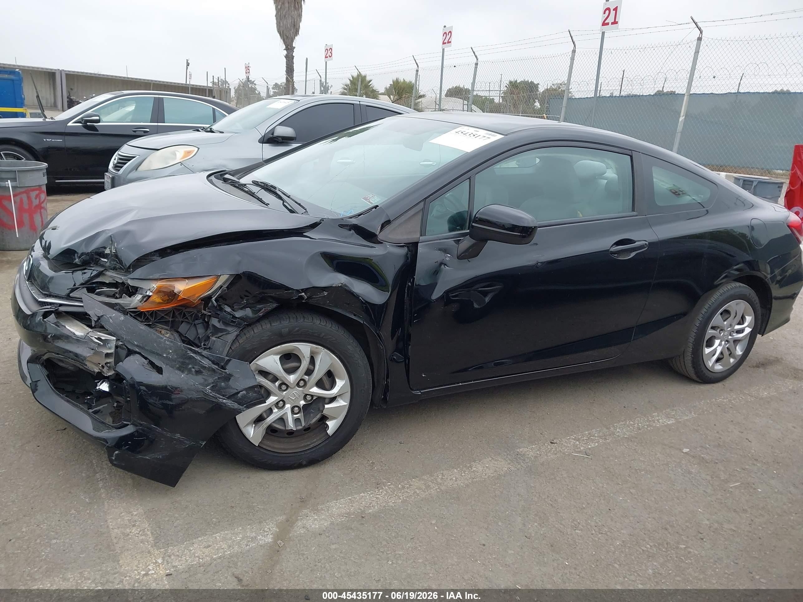 2014 Honda Civic Lx Черный vin: 2HGFG3B54EH511425
