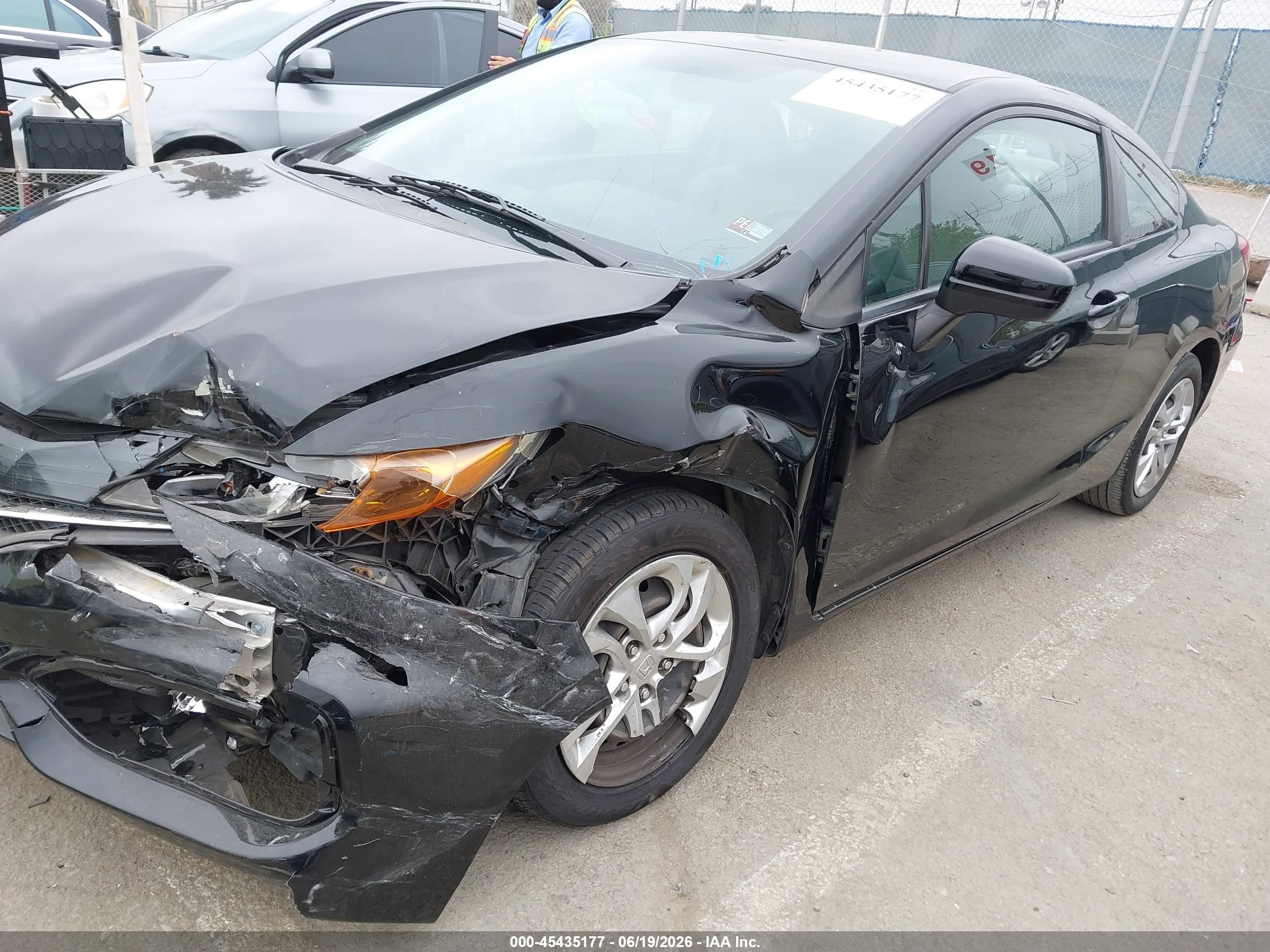 2014 Honda Civic Lx Черный vin: 2HGFG3B54EH511425