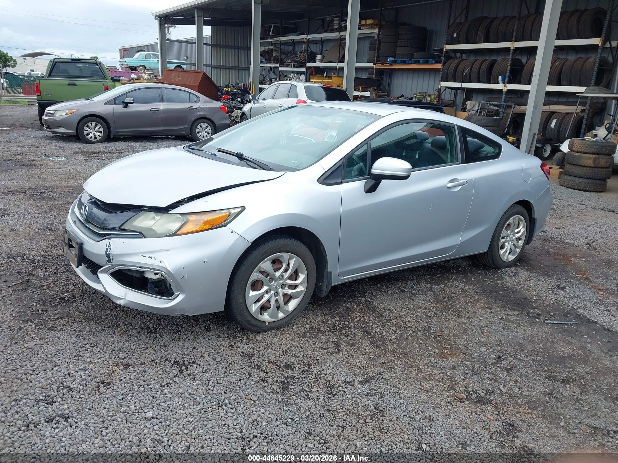 2015 Honda Civic Lx Silver vin: 2HGFG3B54FH508347