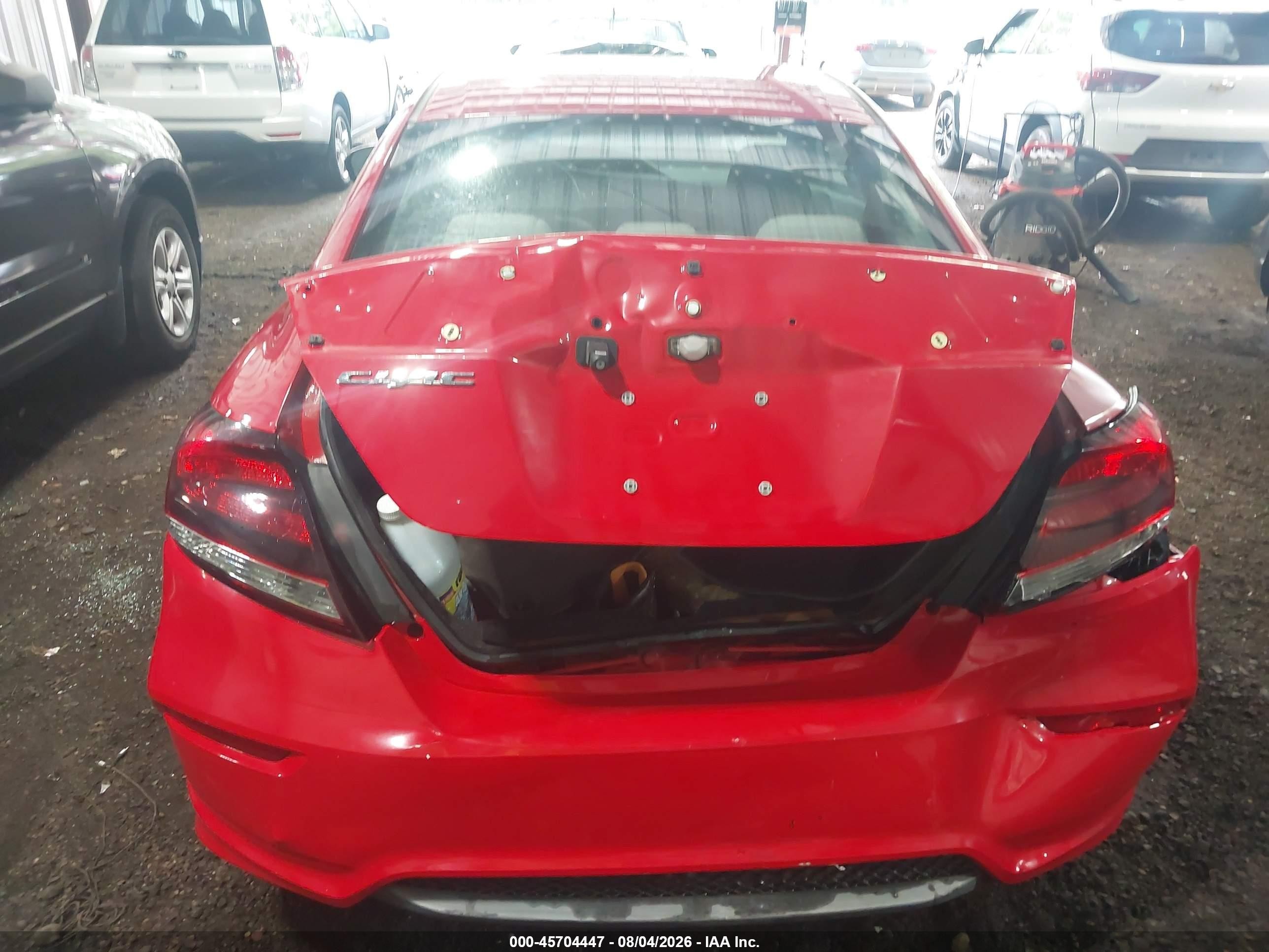 2015 Honda Civic Lx Red vin: 2HGFG3B54FH515492