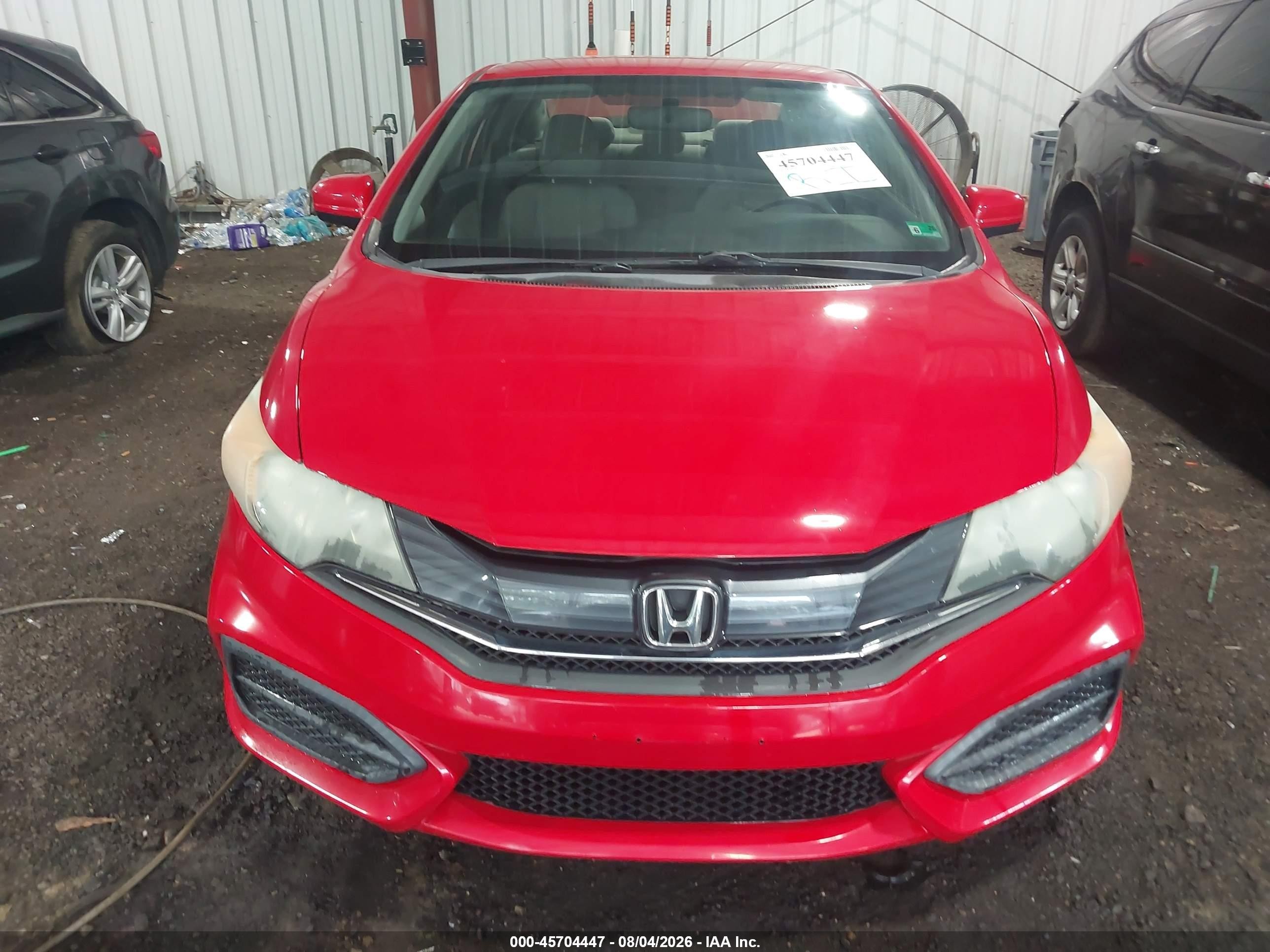 2015 Honda Civic Lx Red vin: 2HGFG3B54FH515492