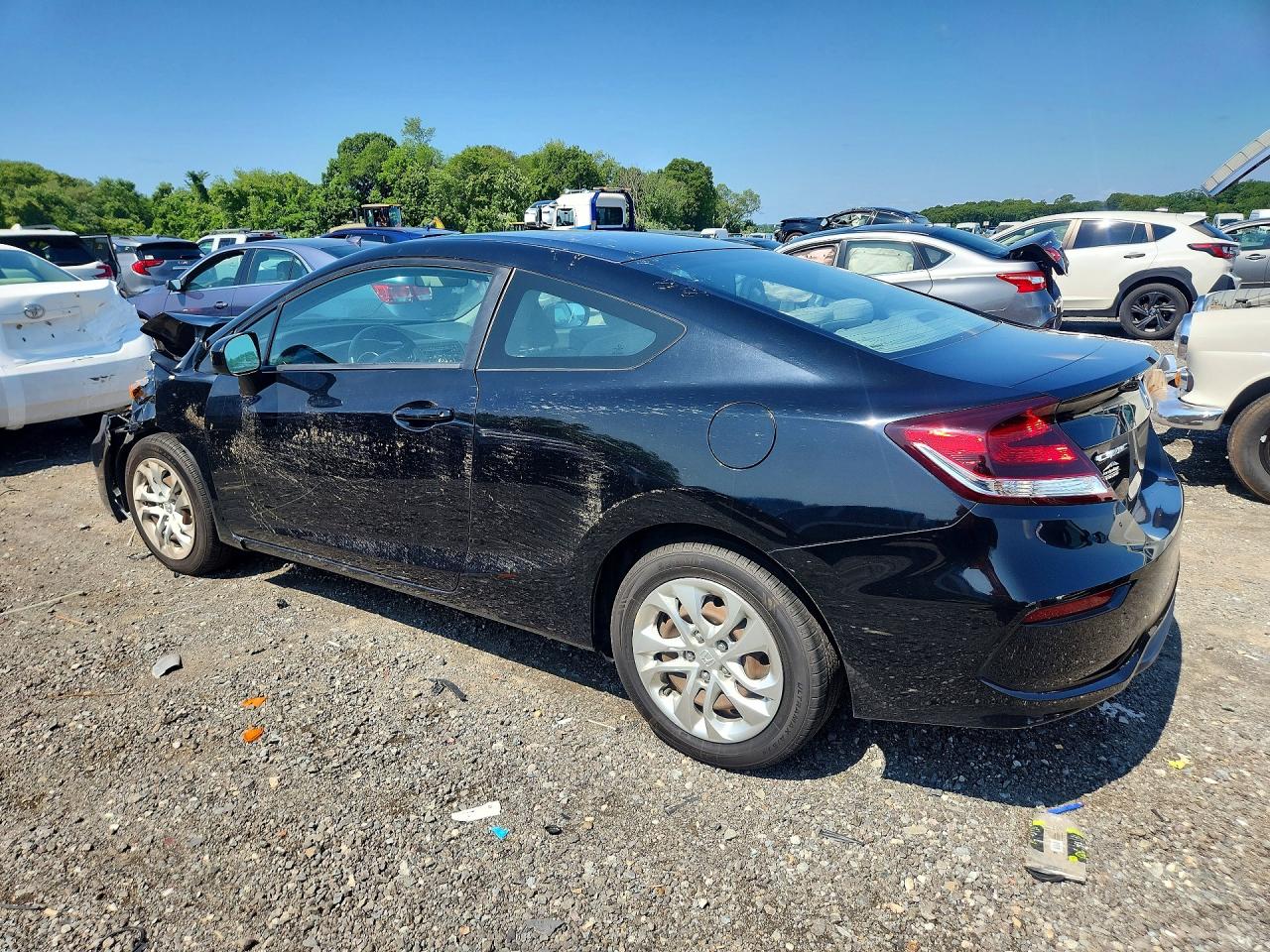 2015 Honda Civic Lx Black vin: 2HGFG3B54FH518795