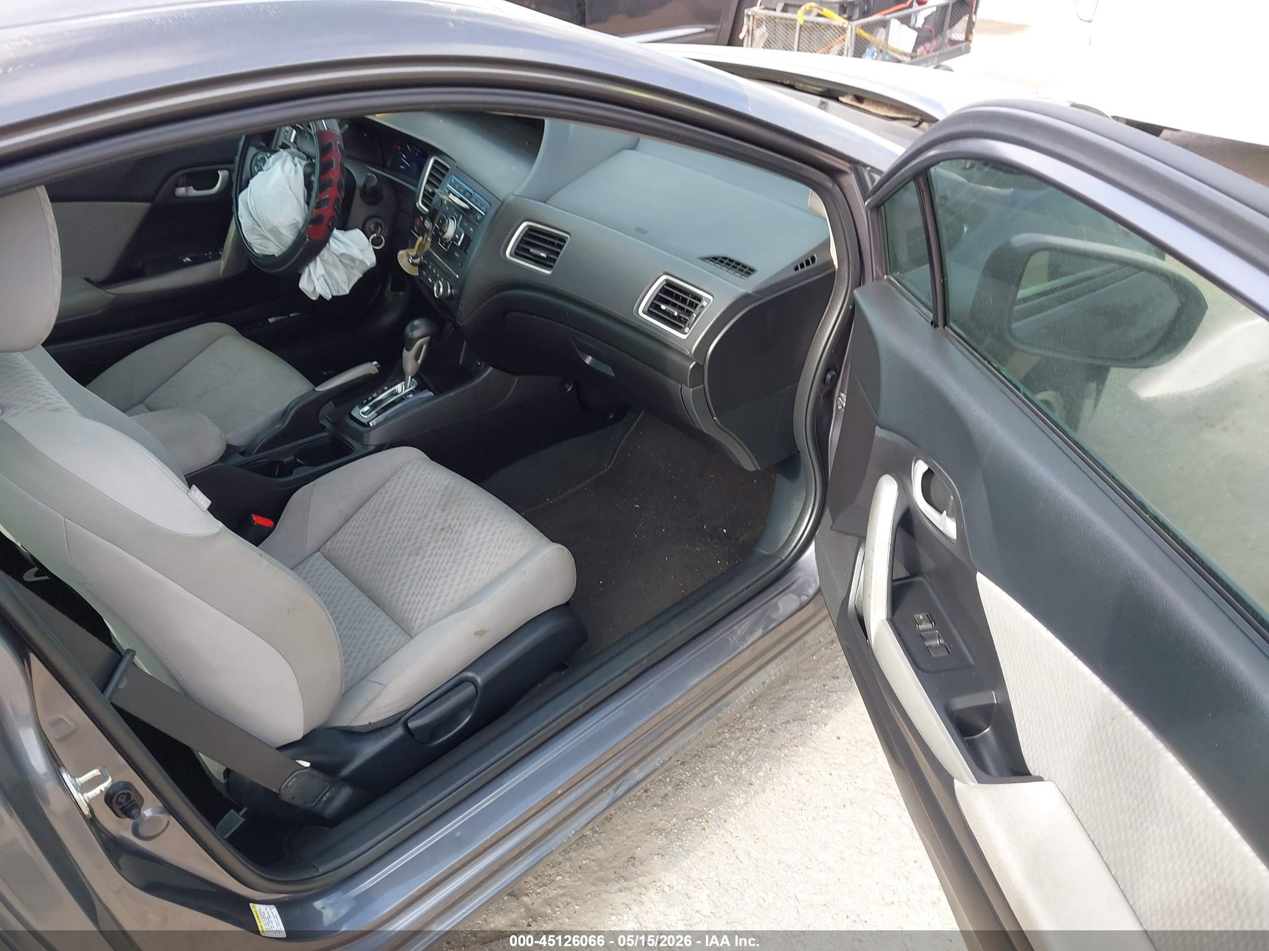 2015 Honda Civic Lx Gray vin: 2HGFG3B54FH519333