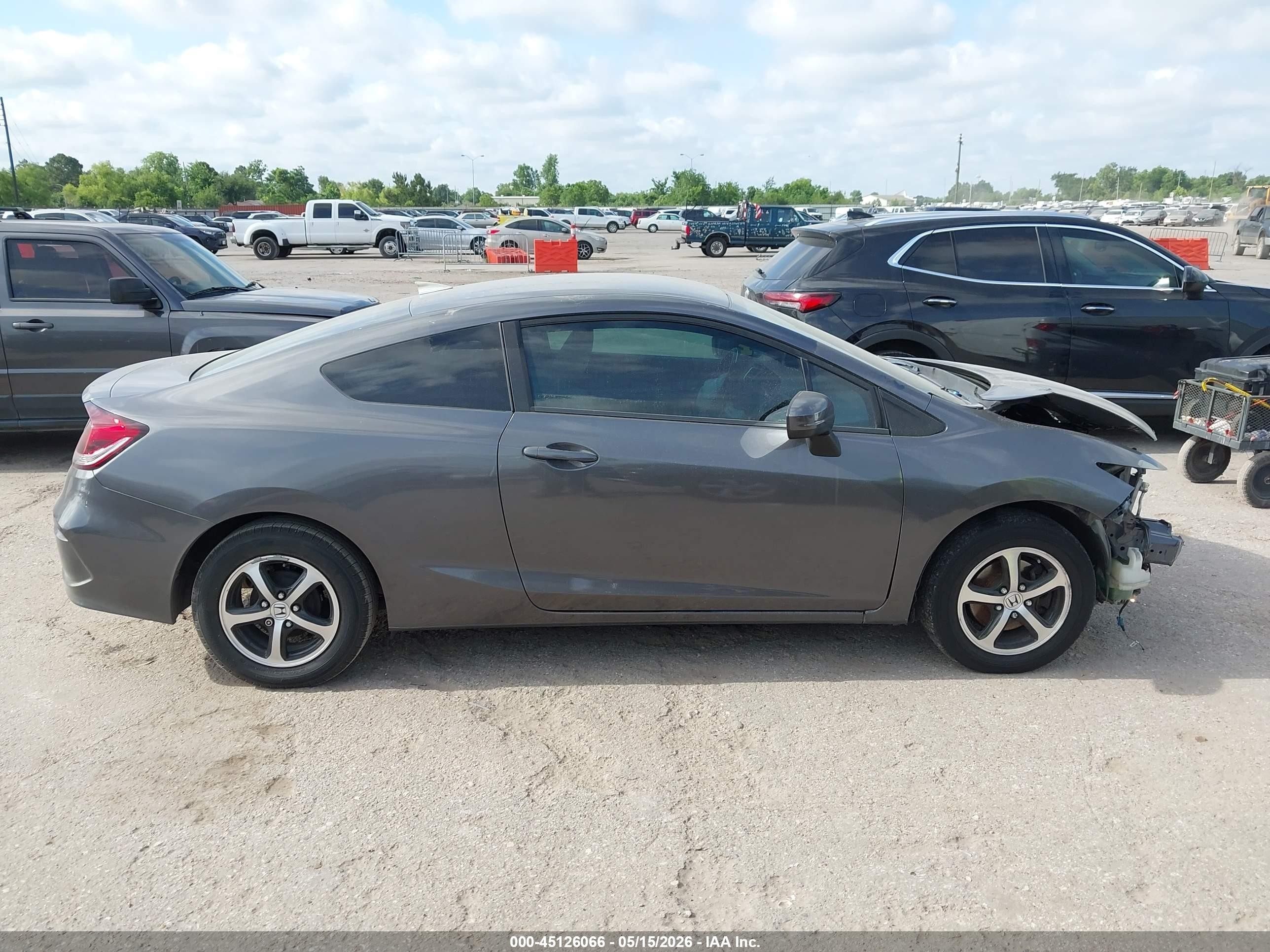 2015 Honda Civic Lx Gray vin: 2HGFG3B54FH519333