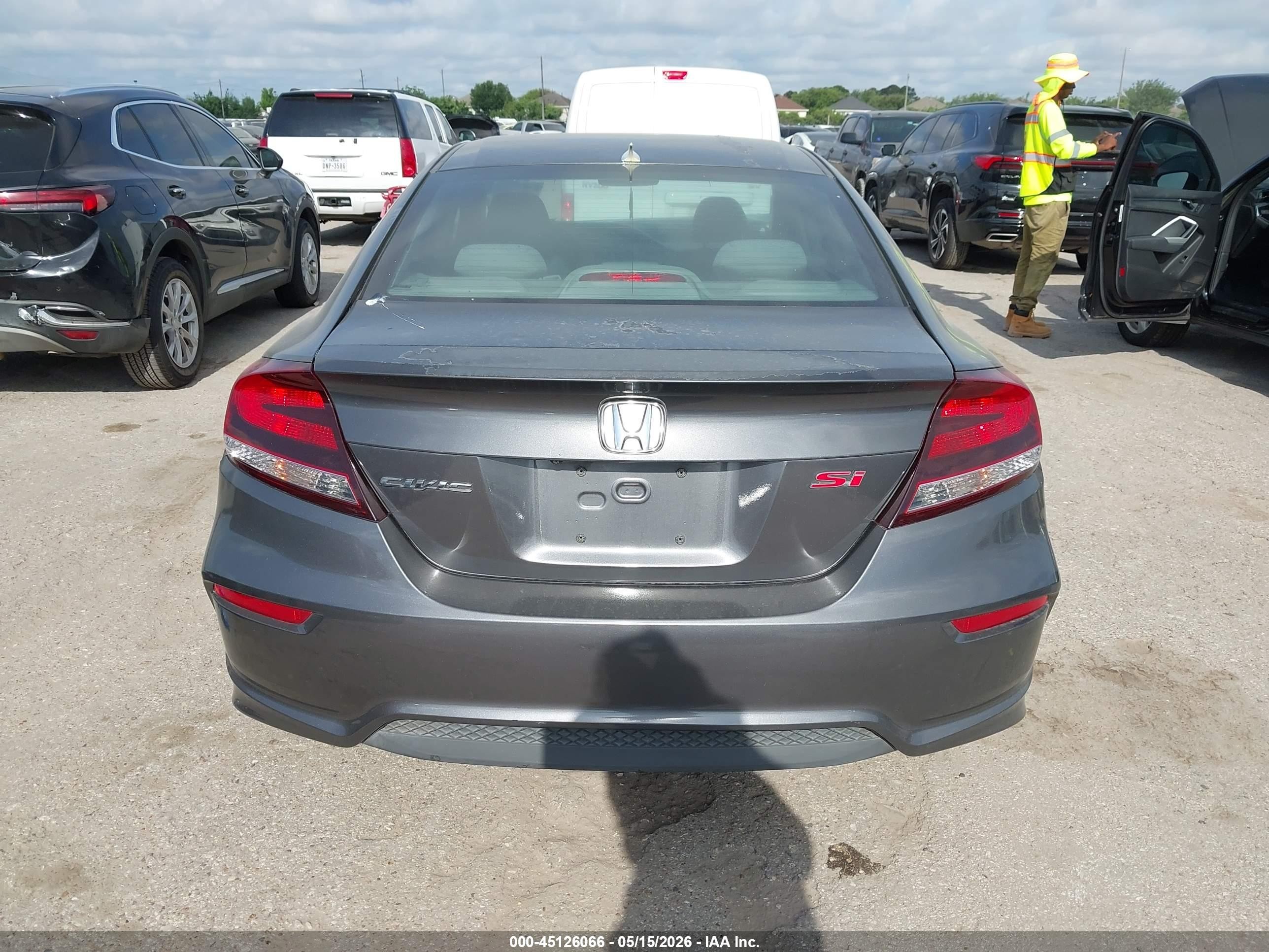 2015 Honda Civic Lx Gray vin: 2HGFG3B54FH519333