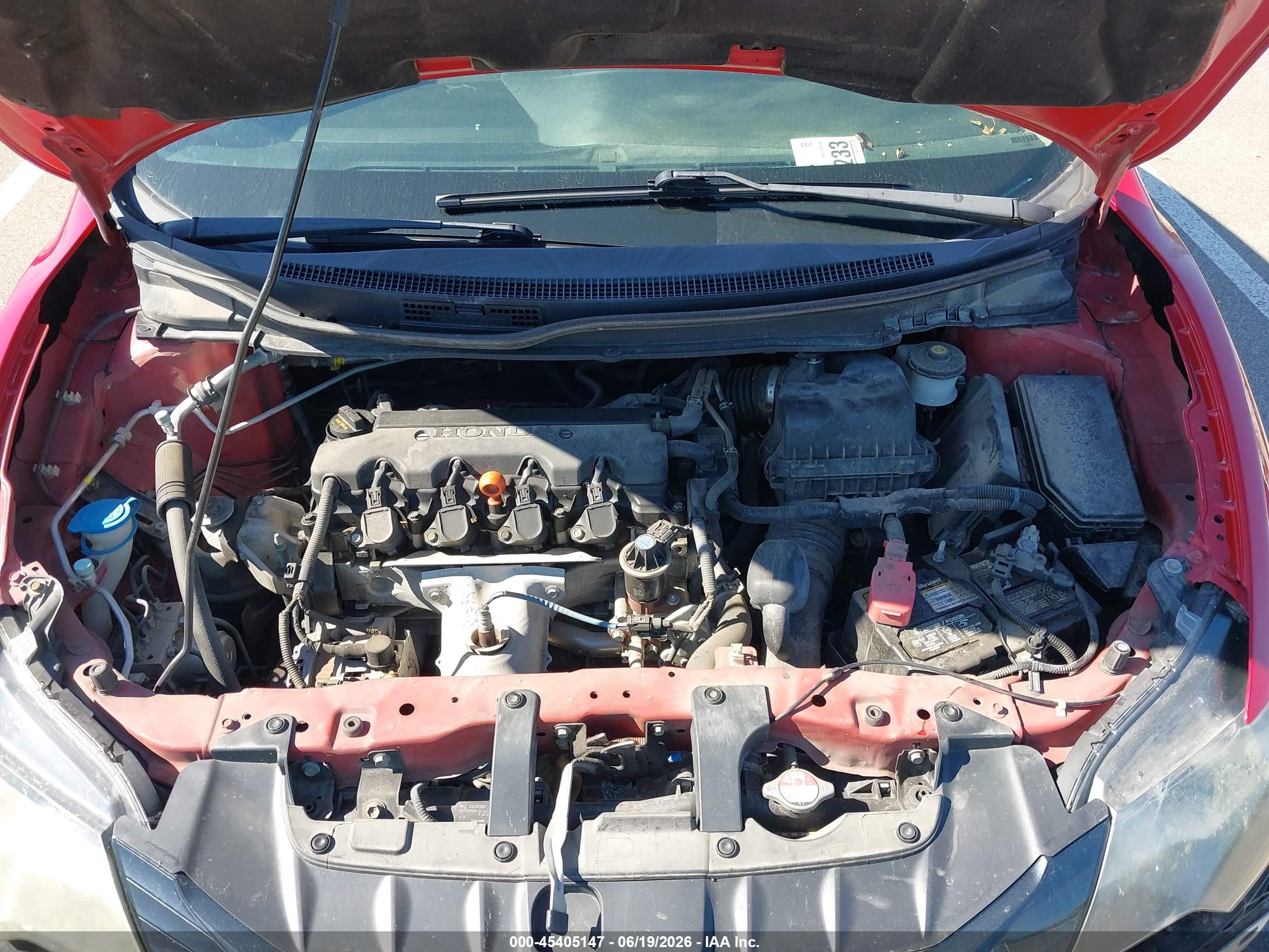 2015 Honda Civic Lx Красный vin: 2HGFG3B54FH529621