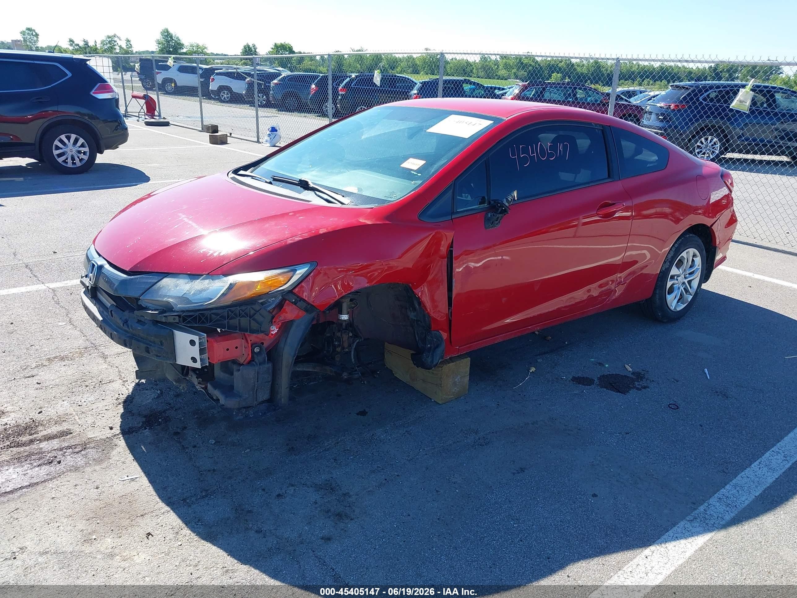 2015 Honda Civic Lx Красный vin: 2HGFG3B54FH529621