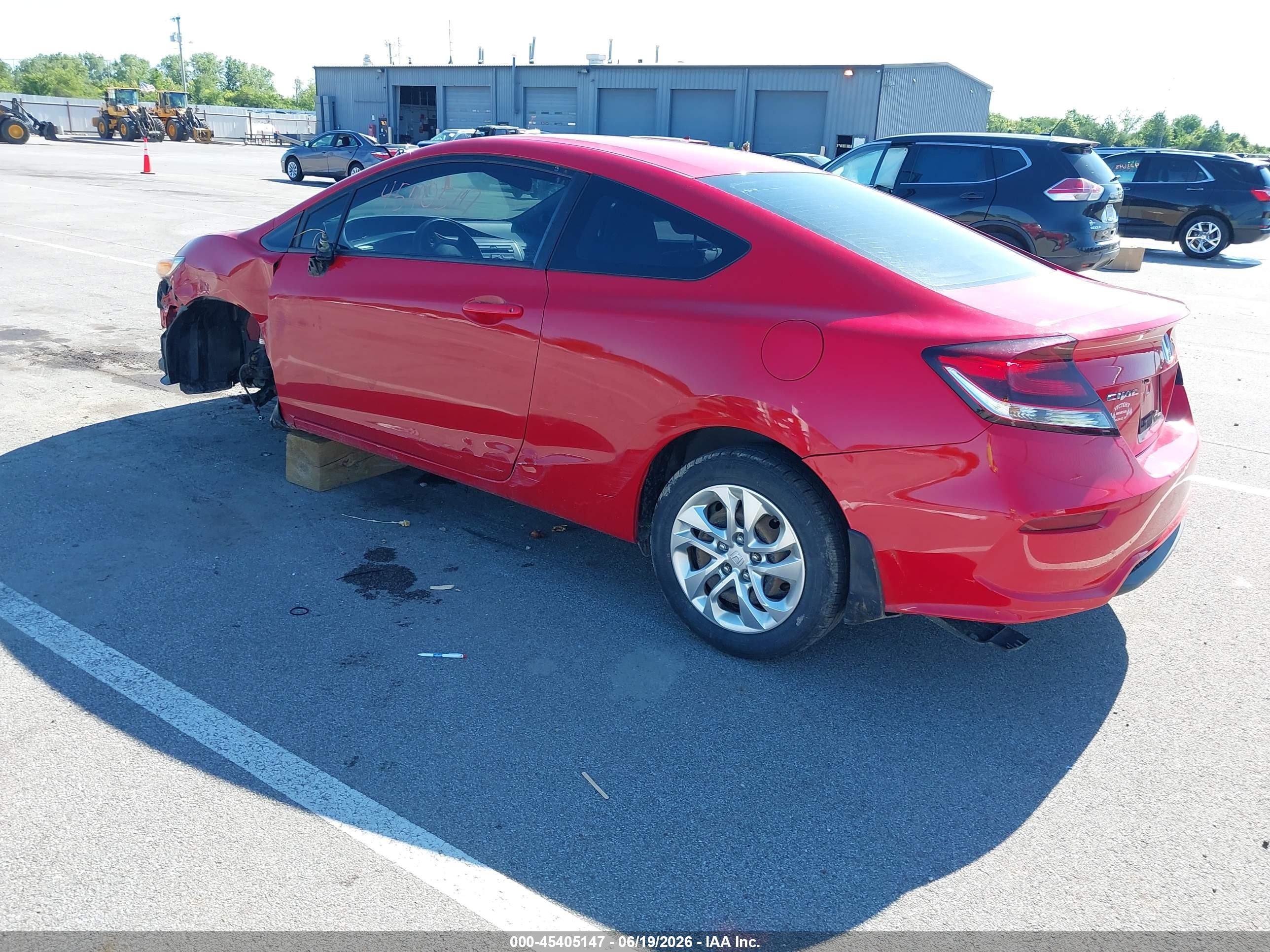 2015 Honda Civic Lx Красный vin: 2HGFG3B54FH529621