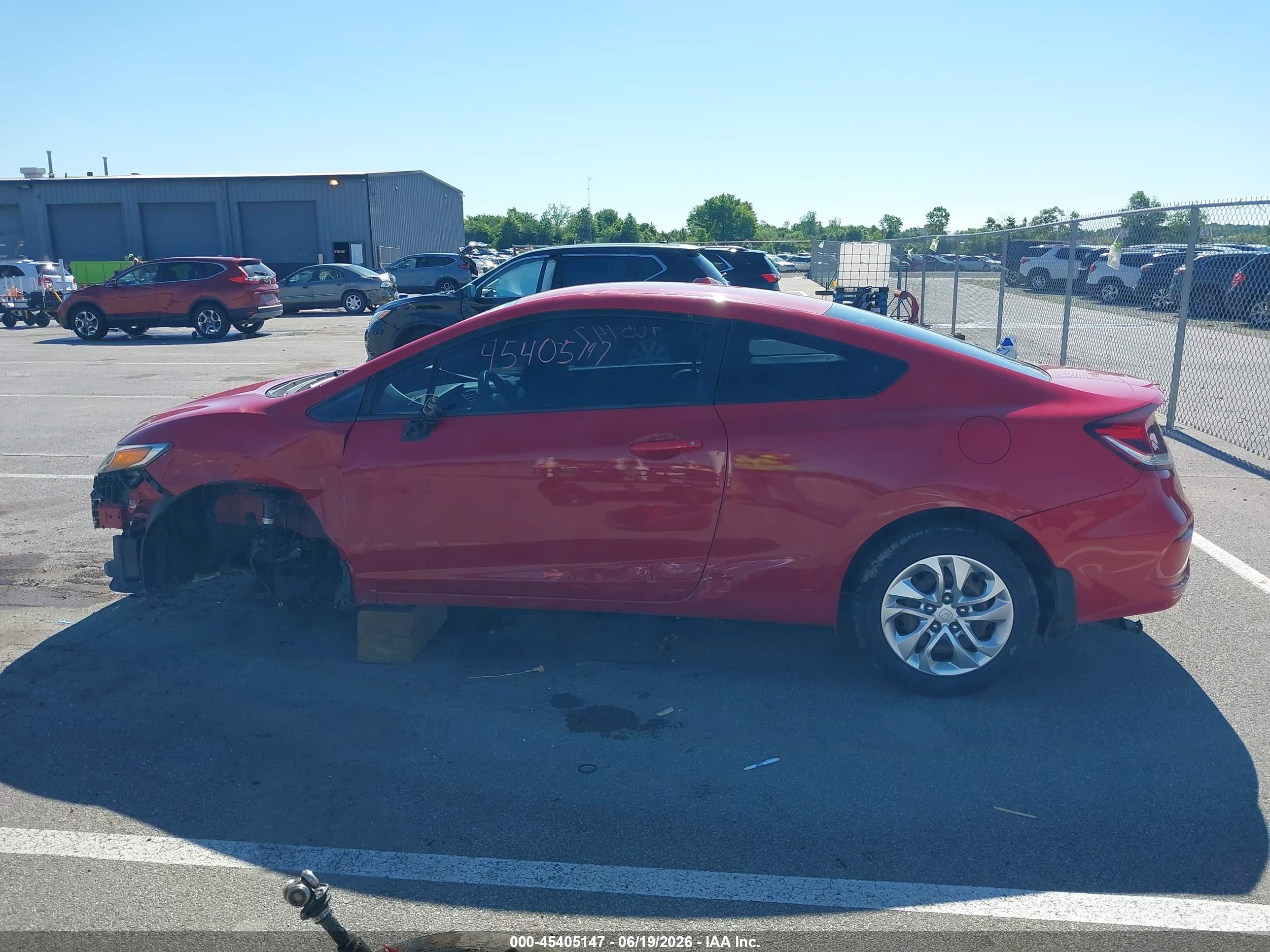 2015 Honda Civic Lx Красный vin: 2HGFG3B54FH529621
