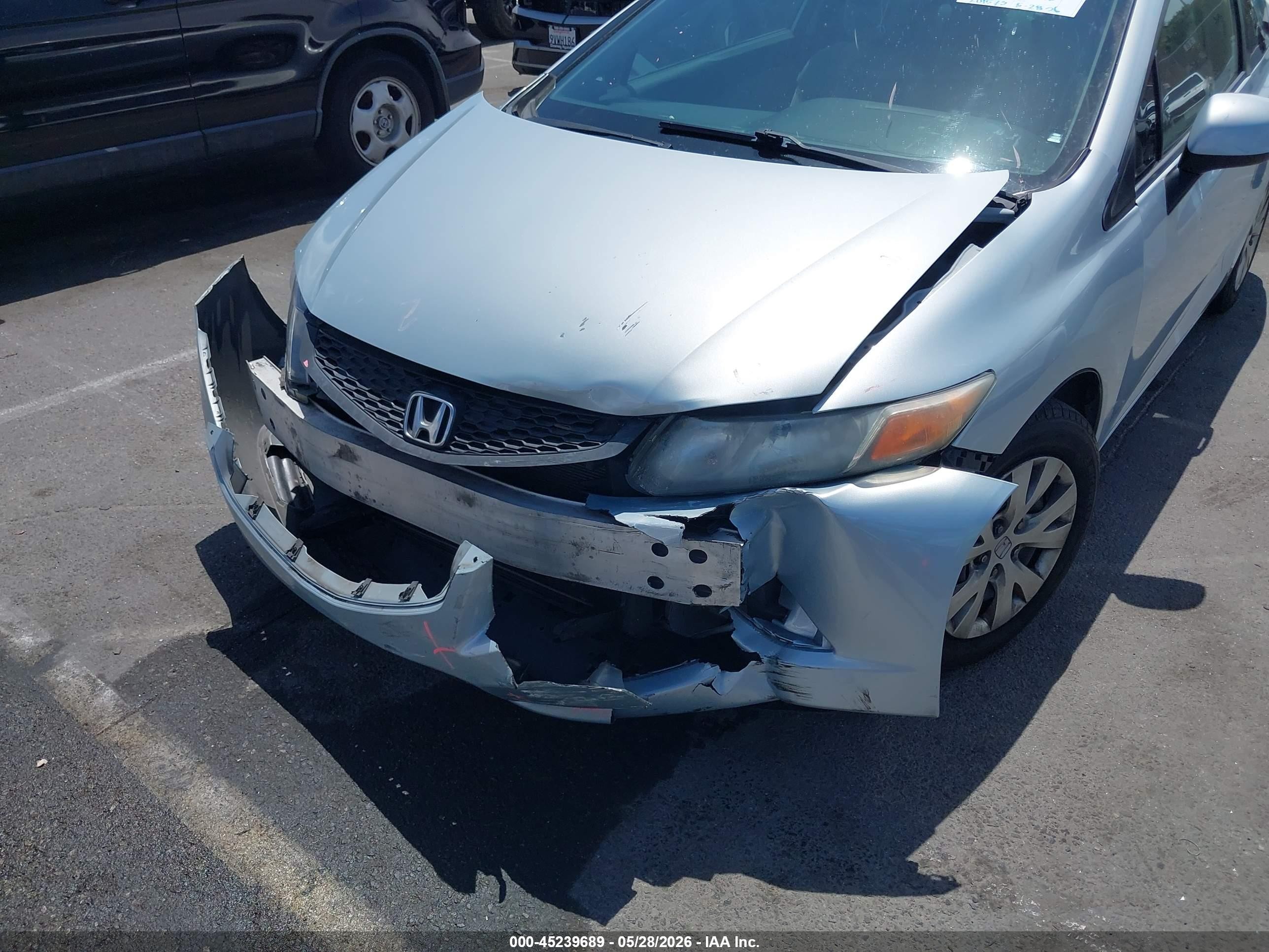 2012 Honda Civic Lx Light Blue vin: 2HGFG3B55CH513410