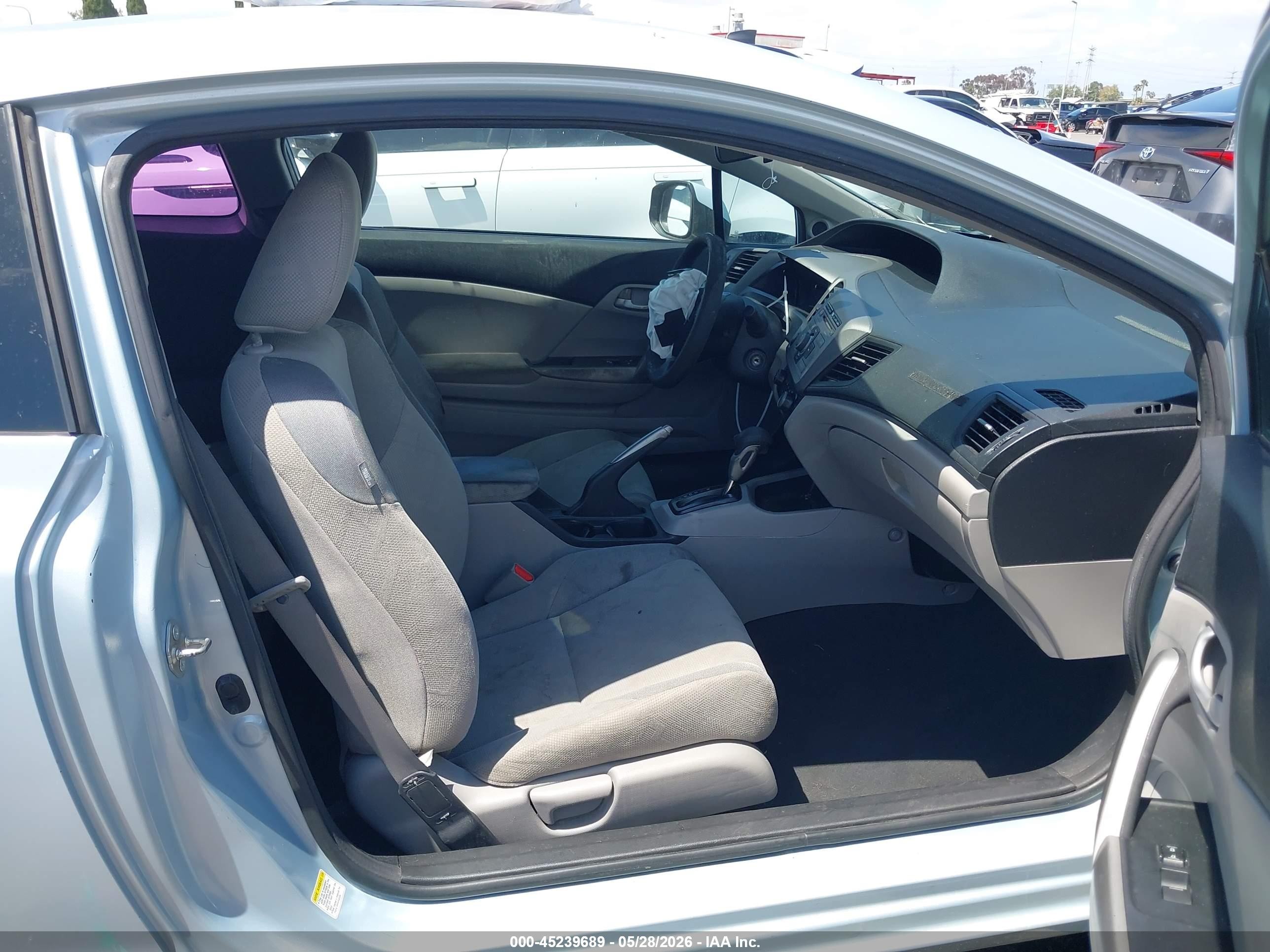 2012 Honda Civic Lx Light Blue vin: 2HGFG3B55CH513410
