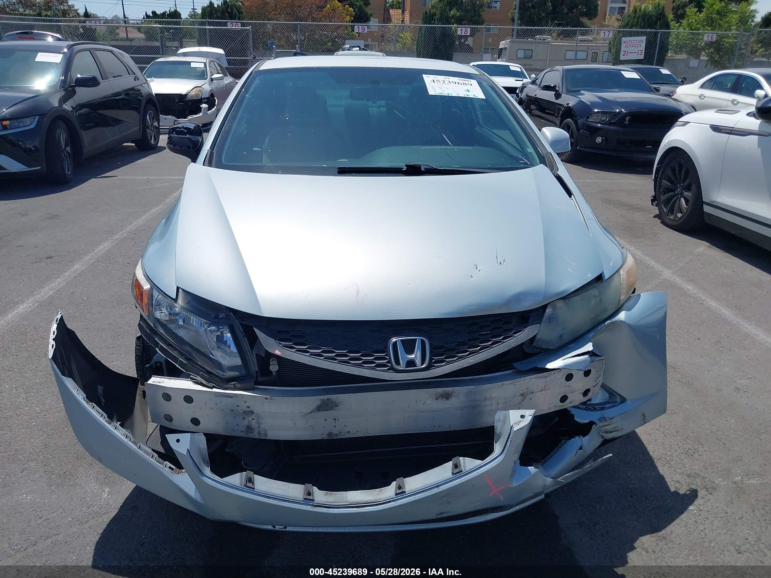 2012 Honda Civic Lx Light Blue vin: 2HGFG3B55CH513410