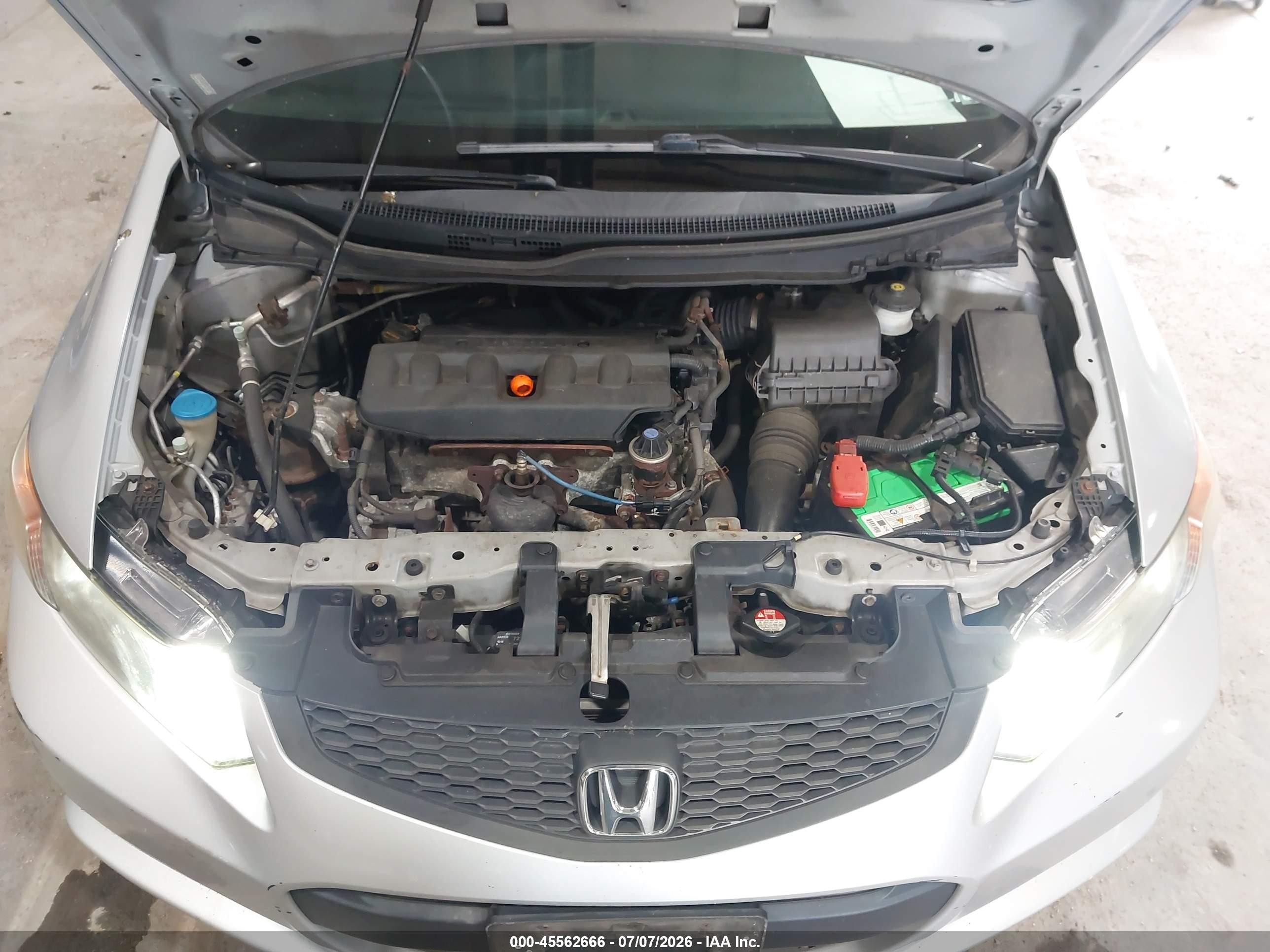 2012 Honda Civic Lx Серый vin: 2HGFG3B55CH513567