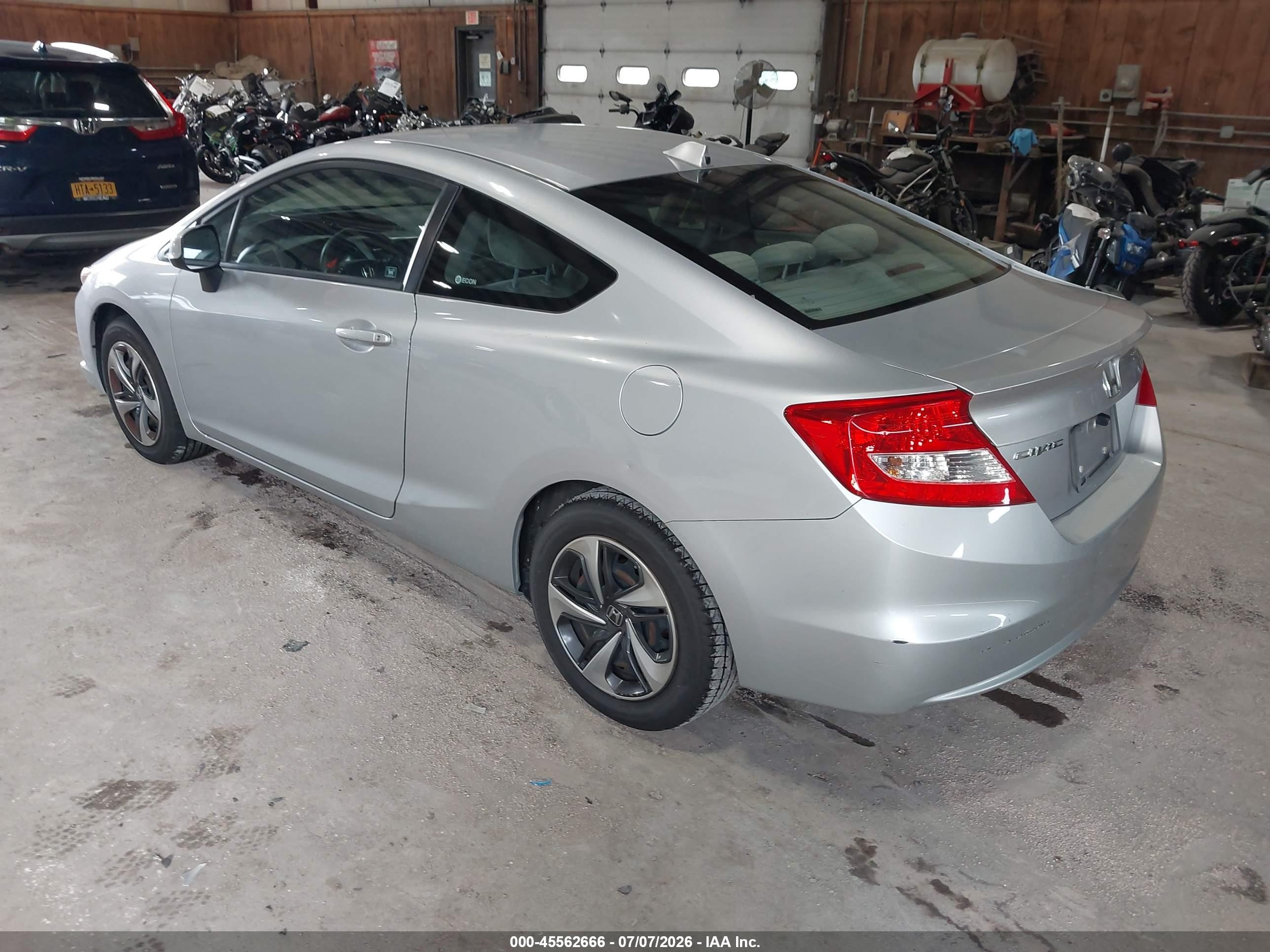2012 Honda Civic Lx Серый vin: 2HGFG3B55CH513567