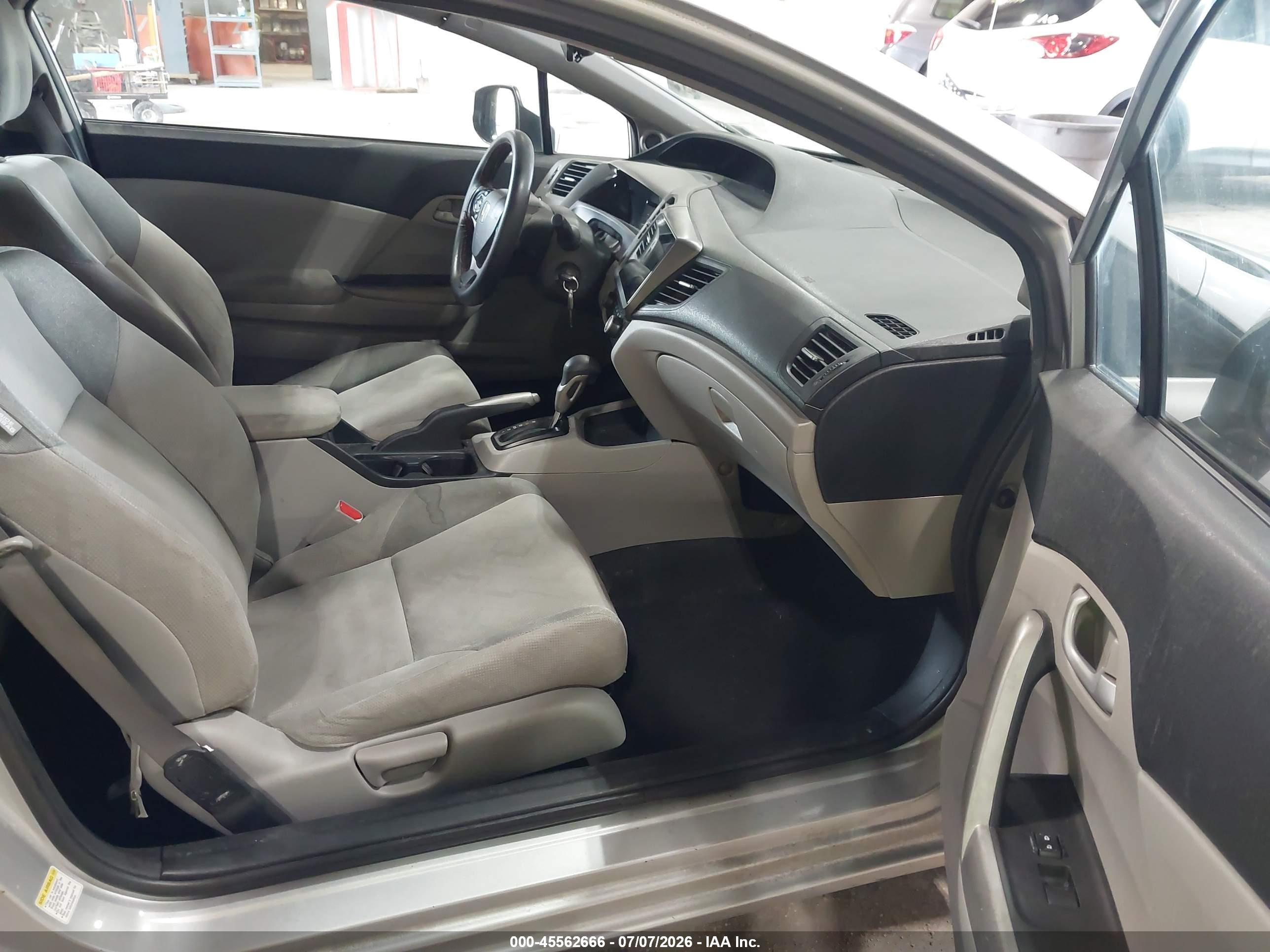 2012 Honda Civic Lx Серый vin: 2HGFG3B55CH513567