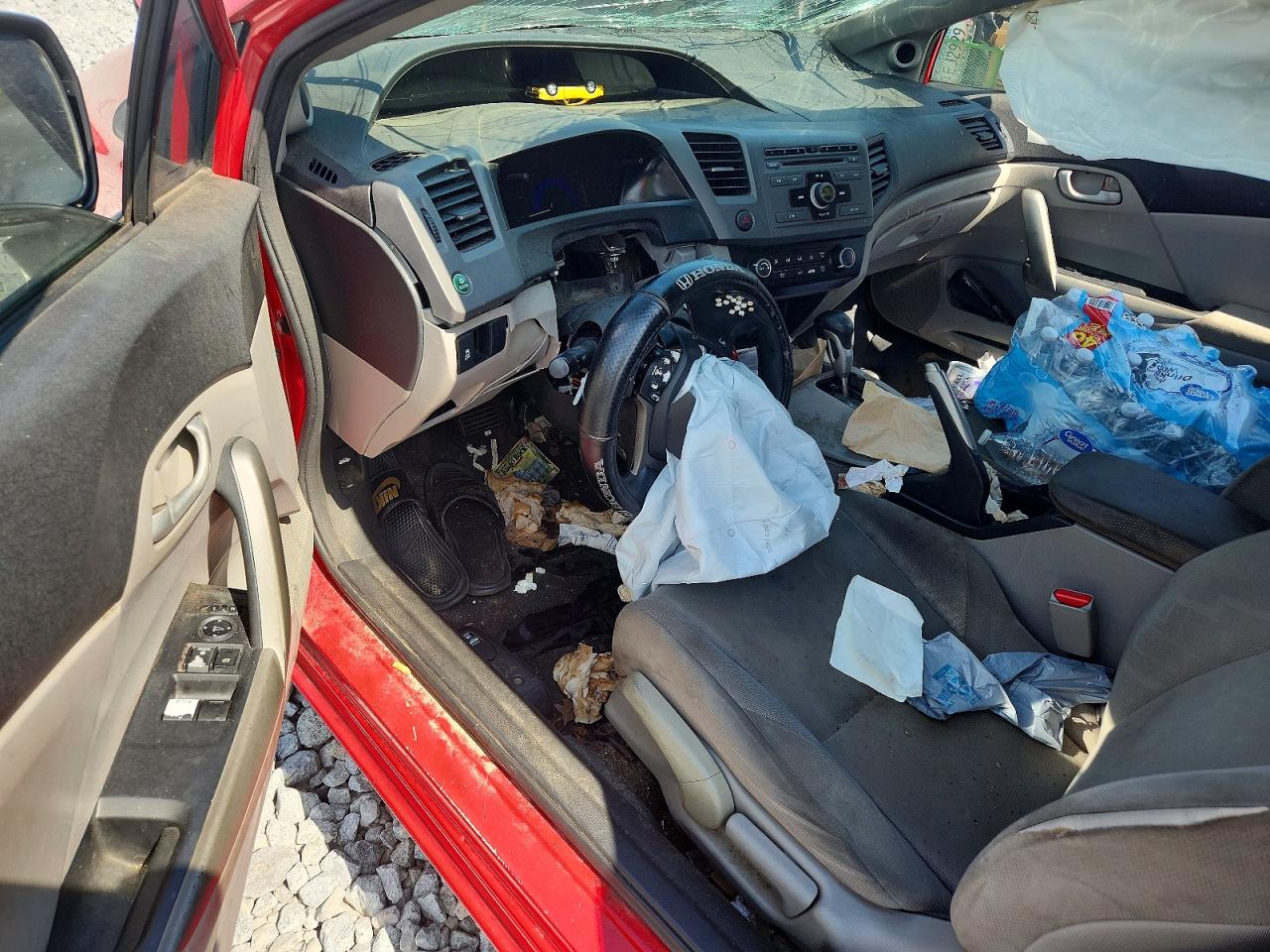 2012 Honda Civic Lx Red vin: 2HGFG3B55CH518011