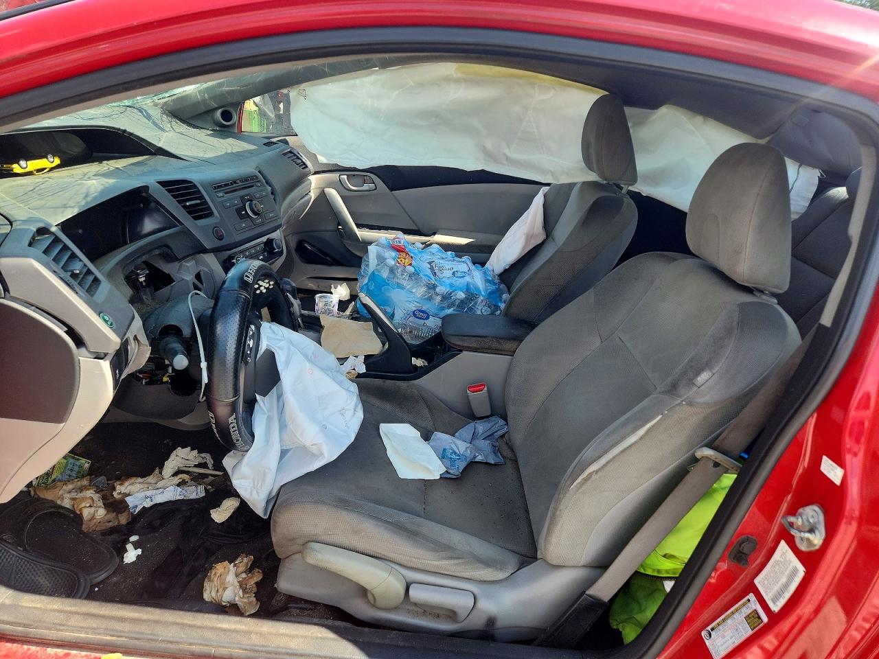 2012 Honda Civic Lx Red vin: 2HGFG3B55CH518011