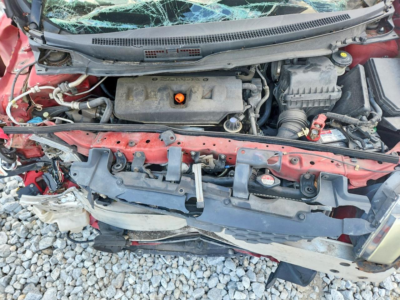 2012 Honda Civic Lx Red vin: 2HGFG3B55CH518011