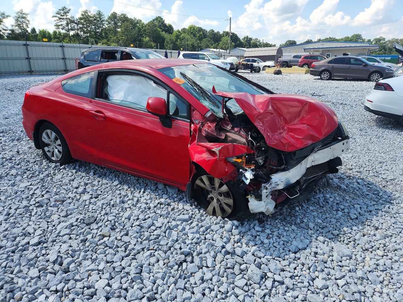 2012 Honda Civic Lx Red vin: 2HGFG3B55CH518011