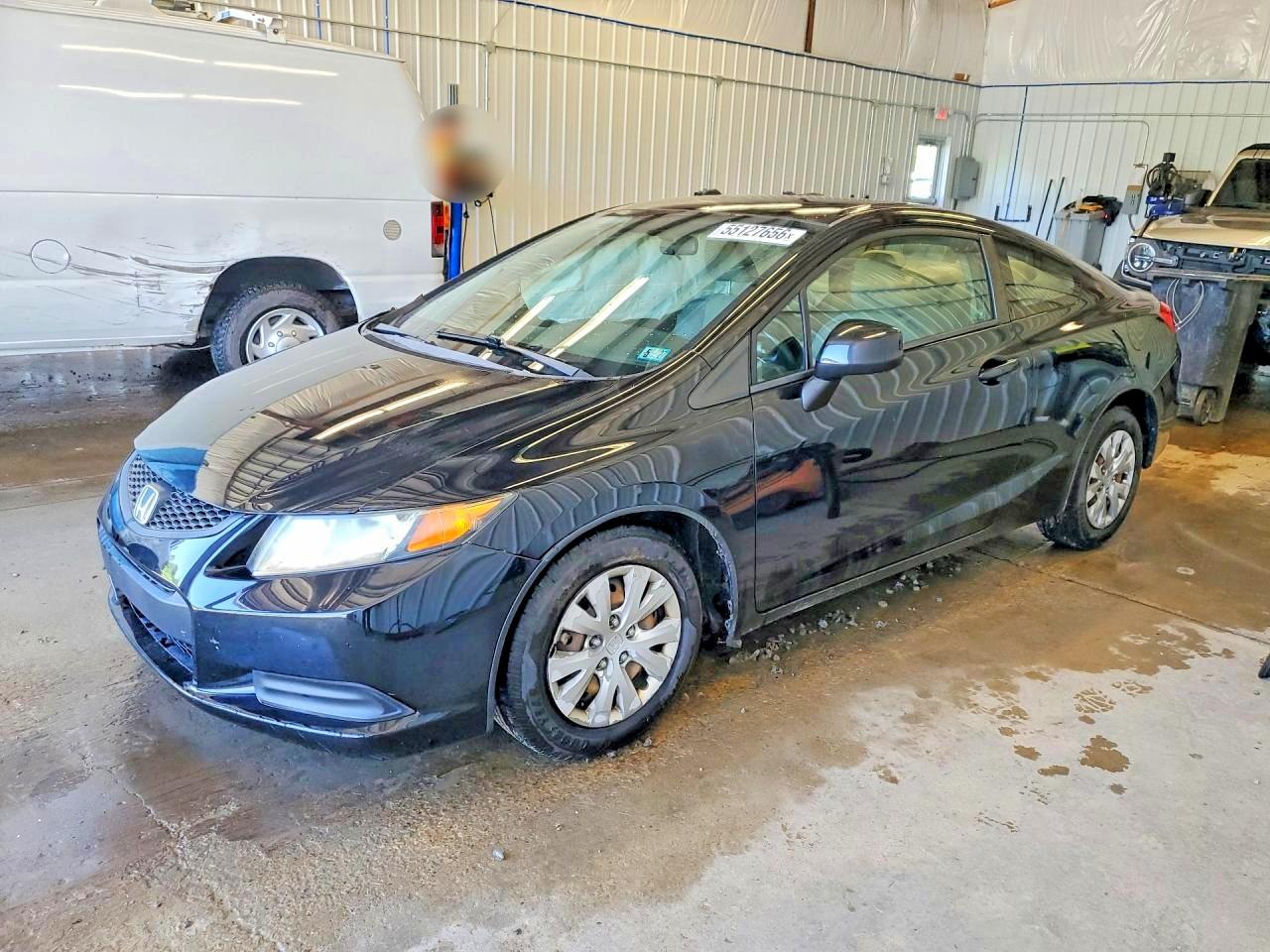 2012 Honda Civic Lx Black vin: 2HGFG3B55CH519305