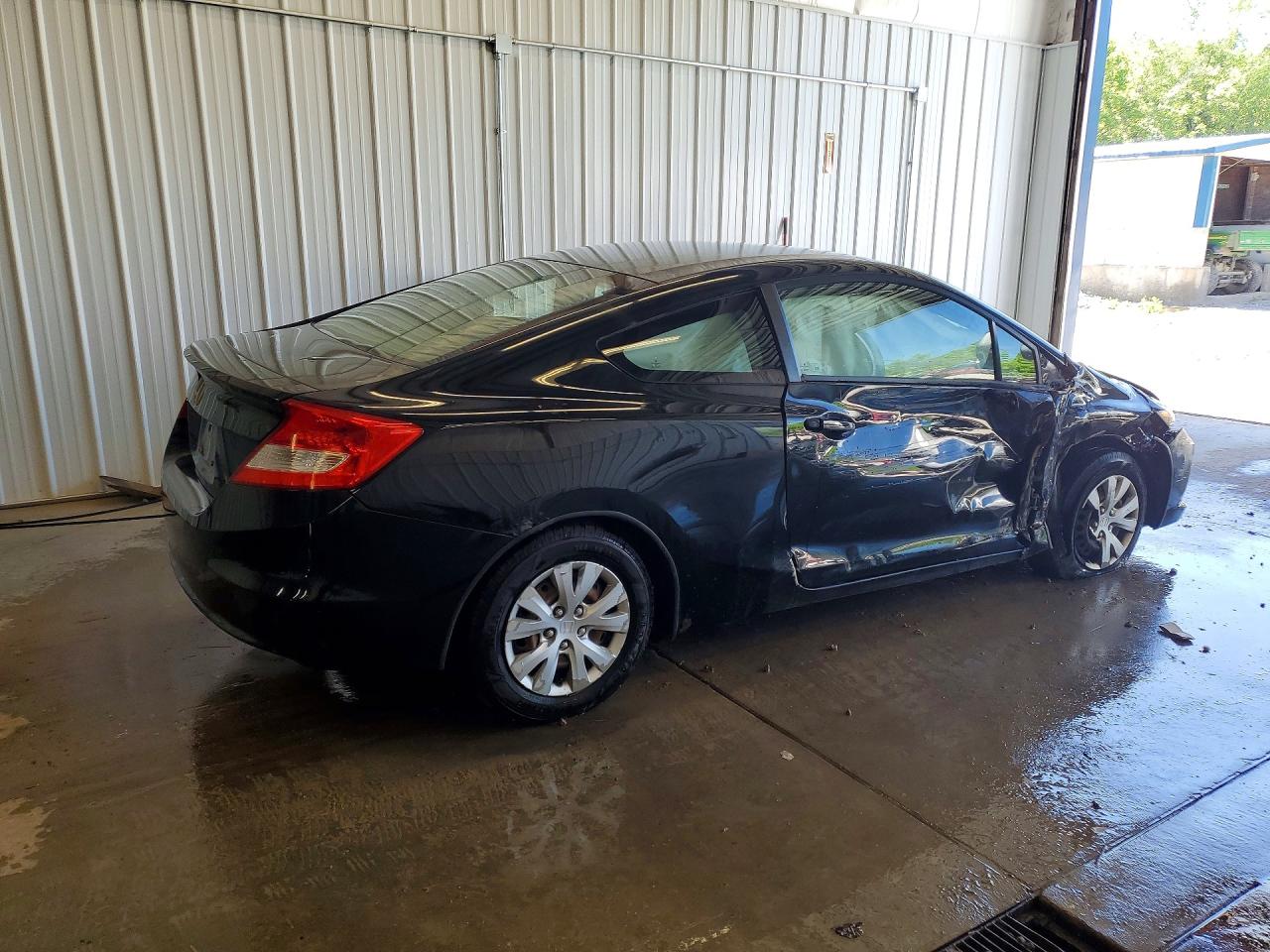 2012 Honda Civic Lx Black vin: 2HGFG3B55CH519305