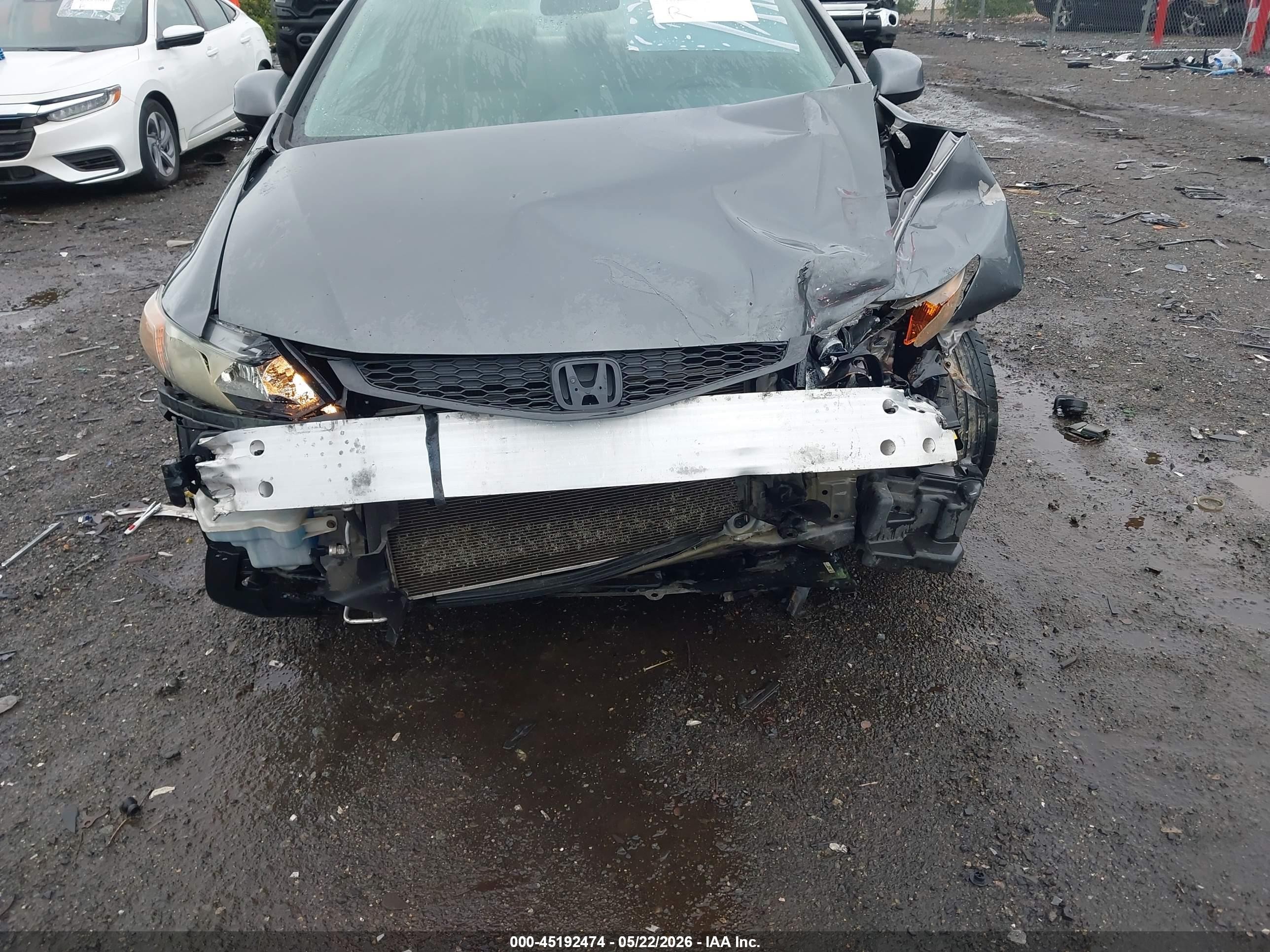 2012 Honda Civic Lx Серый vin: 2HGFG3B55CH523404