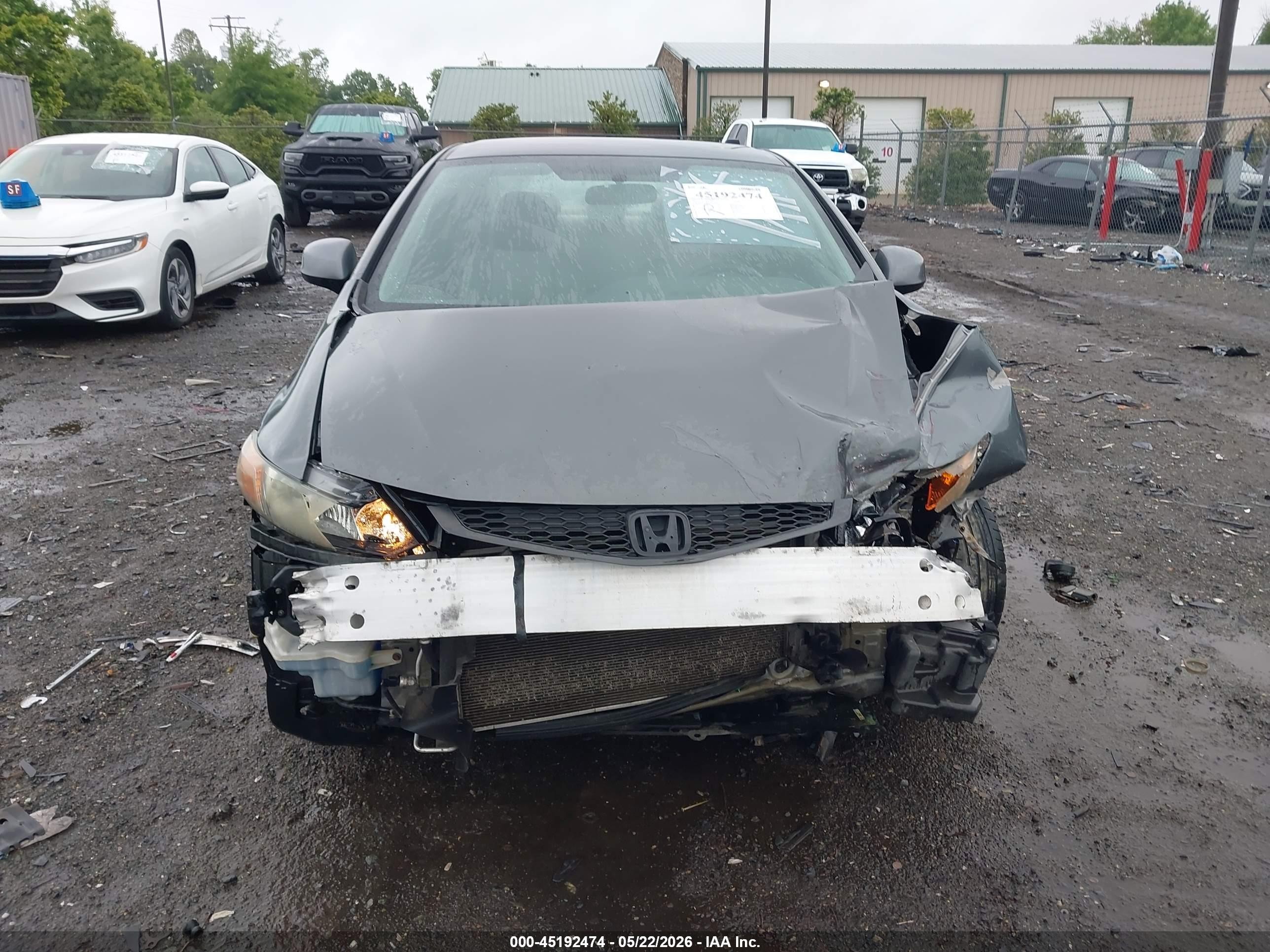 2012 Honda Civic Lx Серый vin: 2HGFG3B55CH523404