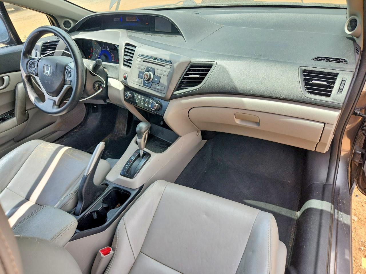 2012 Honda Civic Lx Gray vin: 2HGFG3B55CH532233