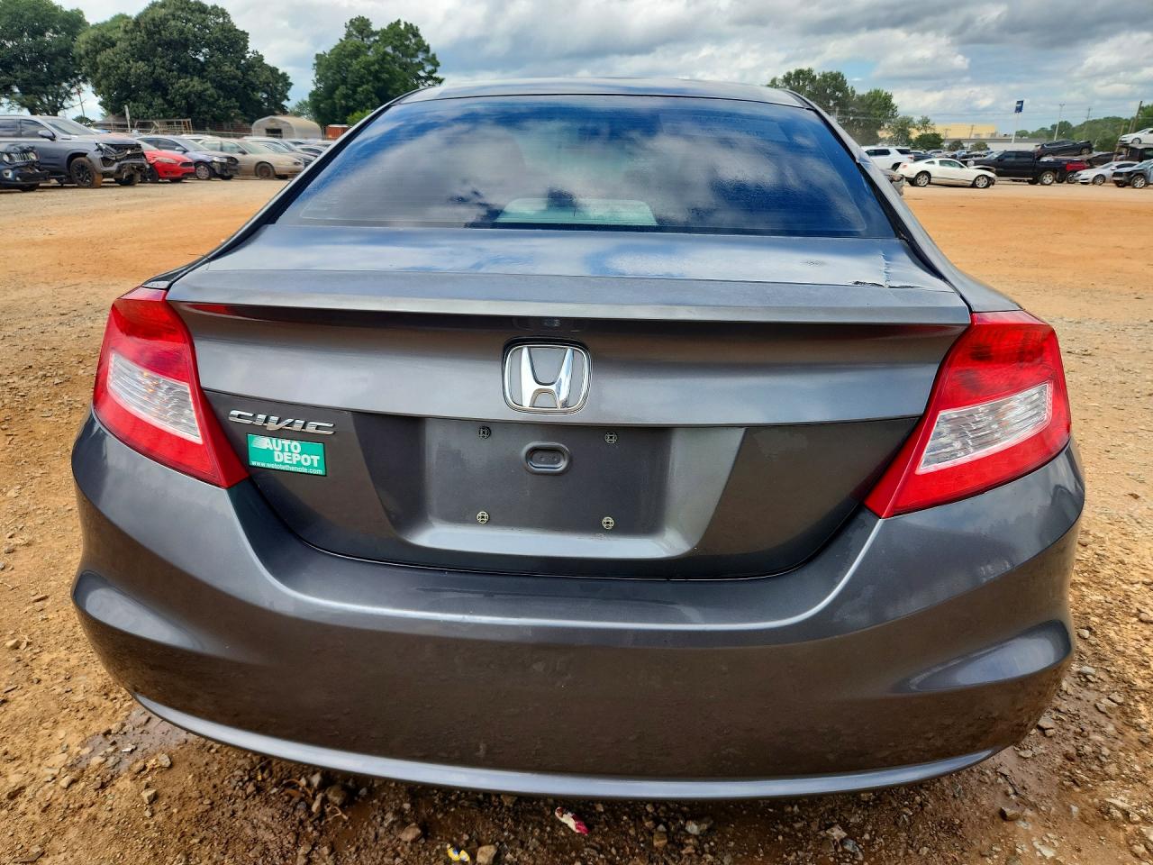 2012 Honda Civic Lx Gray vin: 2HGFG3B55CH532233