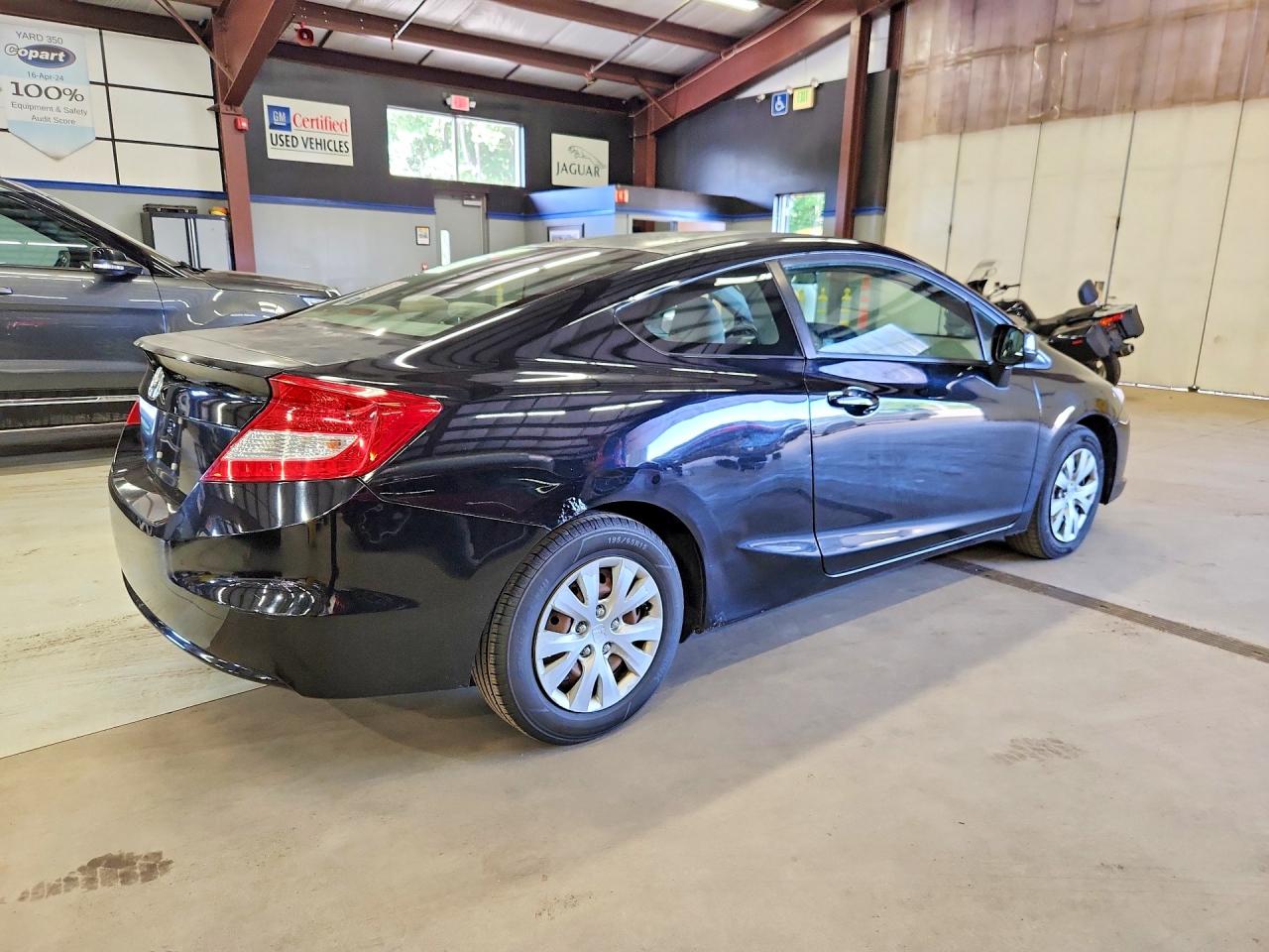 2012 Honda Civic Lx Black vin: 2HGFG3B55CH532457