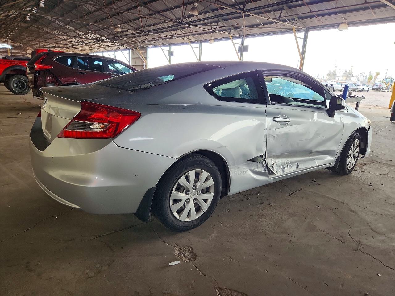 2012 Honda Civic Lx Silver vin: 2HGFG3B55CH548402