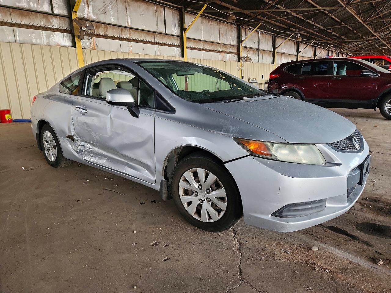 2012 Honda Civic Lx Silver vin: 2HGFG3B55CH548402