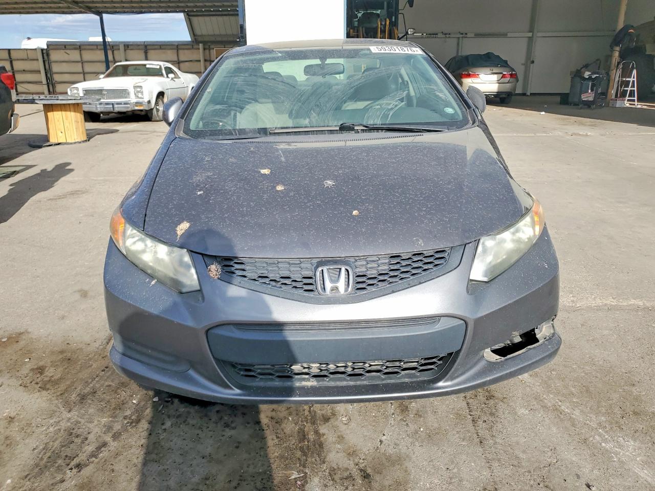 2012 Honda Civic Lx Gray vin: 2HGFG3B55CH549002