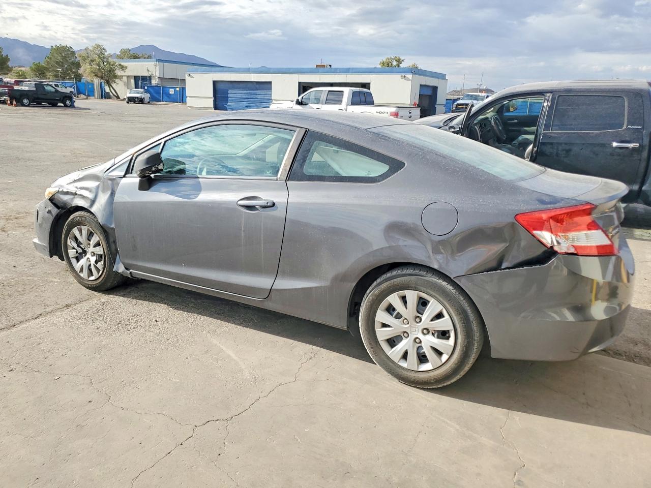 2012 Honda Civic Lx Gray vin: 2HGFG3B55CH549002