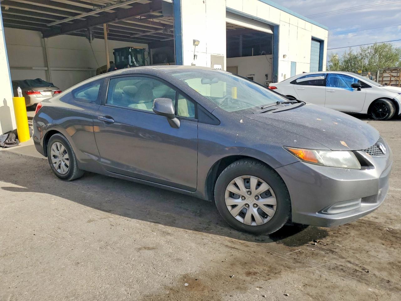 2012 Honda Civic Lx Gray vin: 2HGFG3B55CH549002