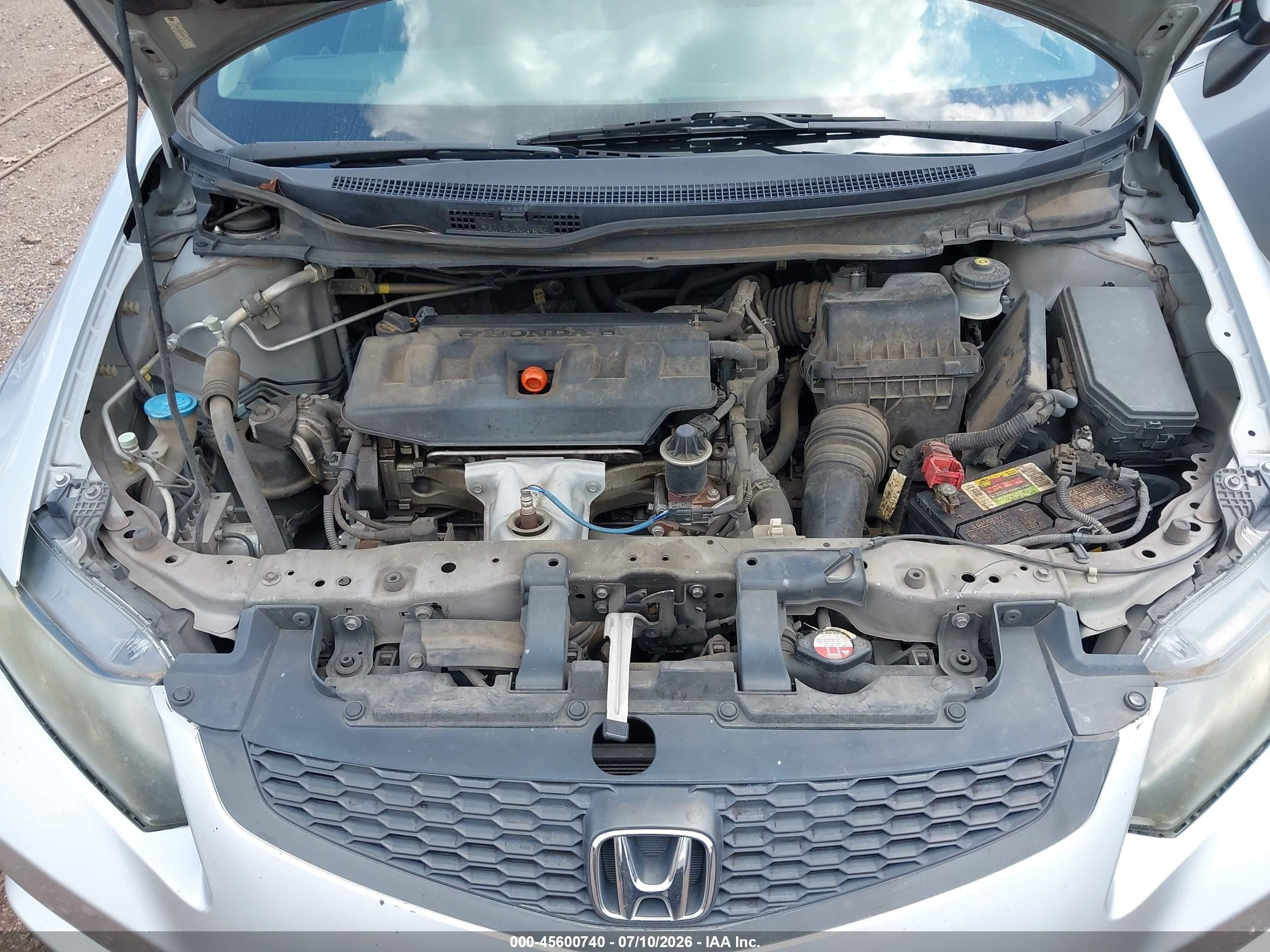 2012 Honda Civic Lx Silver vin: 2HGFG3B55CH564745