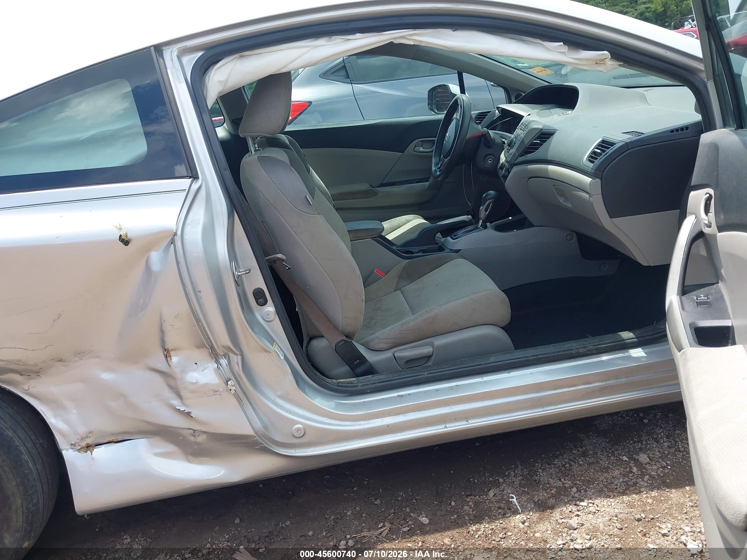 2012 Honda Civic Lx Silver vin: 2HGFG3B55CH564745