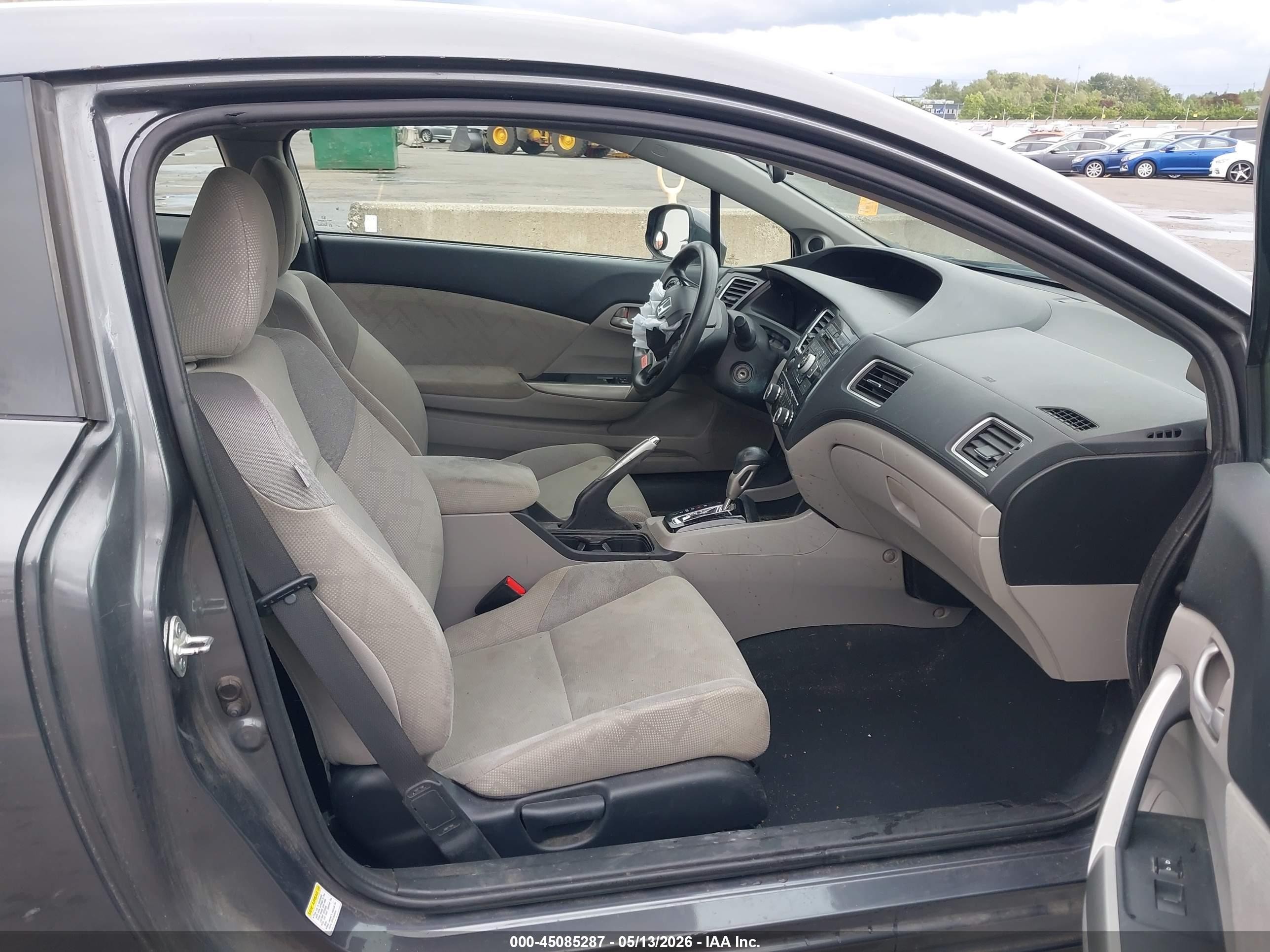 2013 Honda Civic Lx Gray vin: 2HGFG3B55DH513411