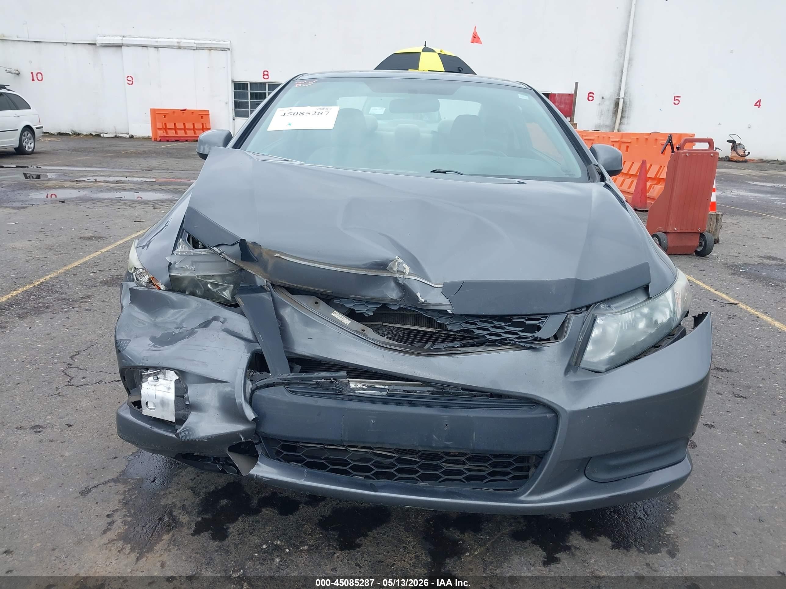 2013 Honda Civic Lx Gray vin: 2HGFG3B55DH513411