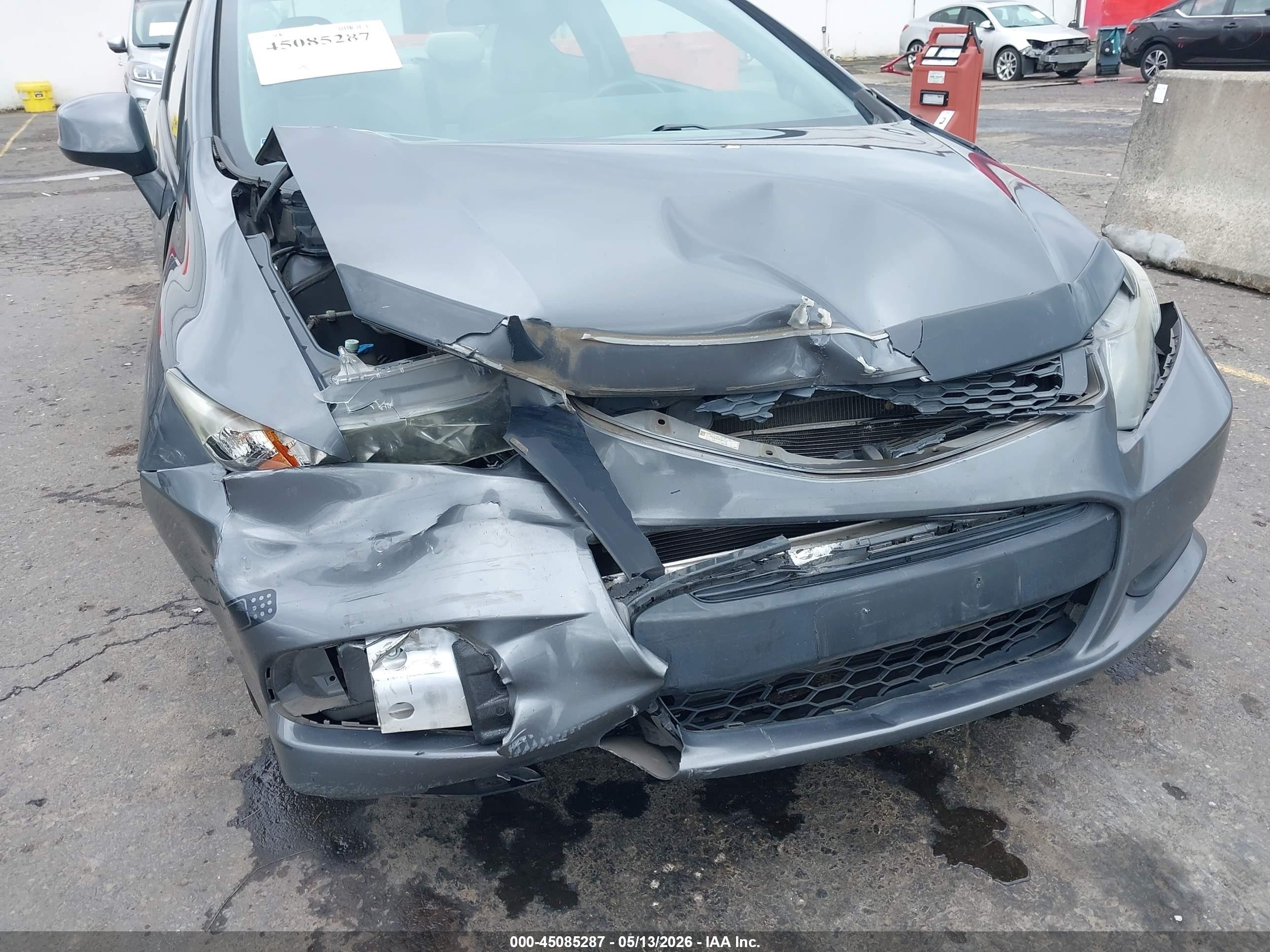 2013 Honda Civic Lx Gray vin: 2HGFG3B55DH513411