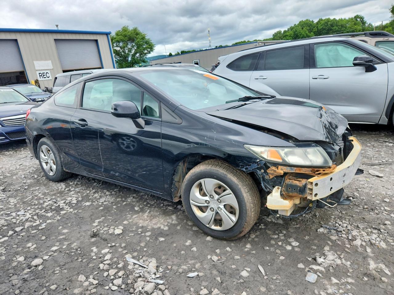 2013 Honda Civic Lx Black vin: 2HGFG3B55DH519922