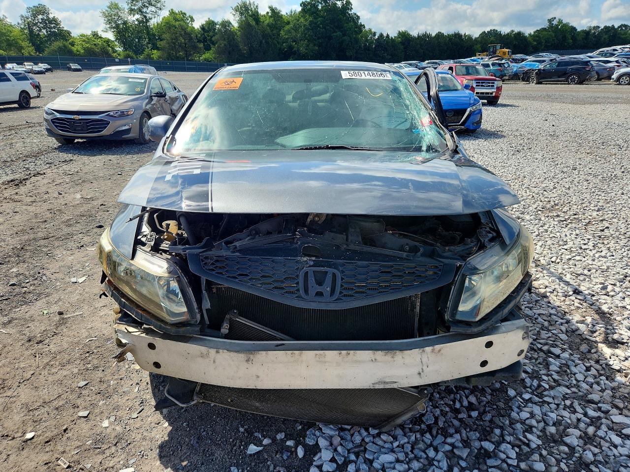 2013 Honda Civc Gray vin: 2HGFG3B55DH522593