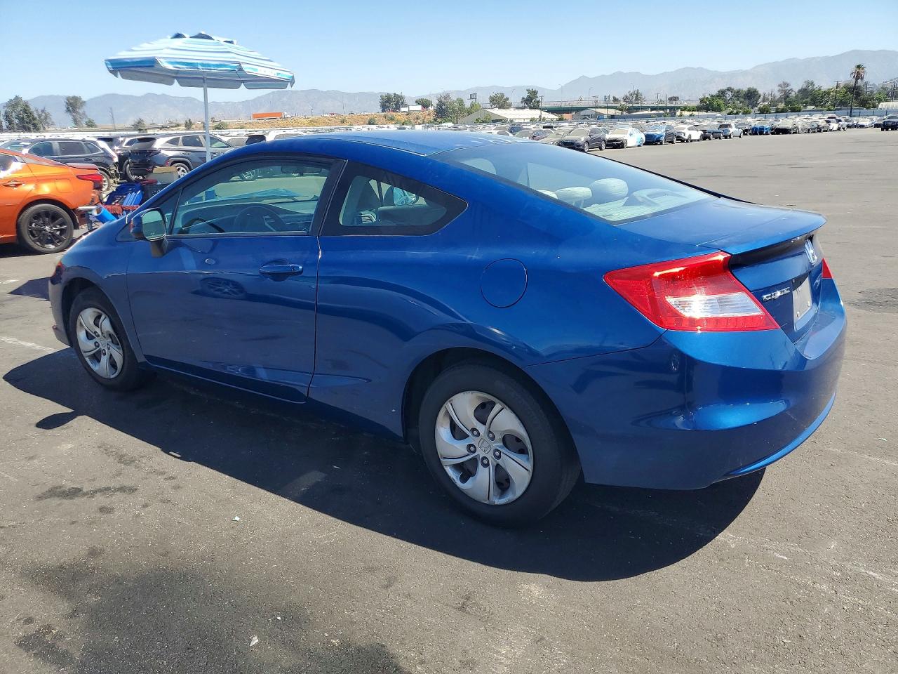 2013 Honda Civic Lx Blue vin: 2HGFG3B55DH530953