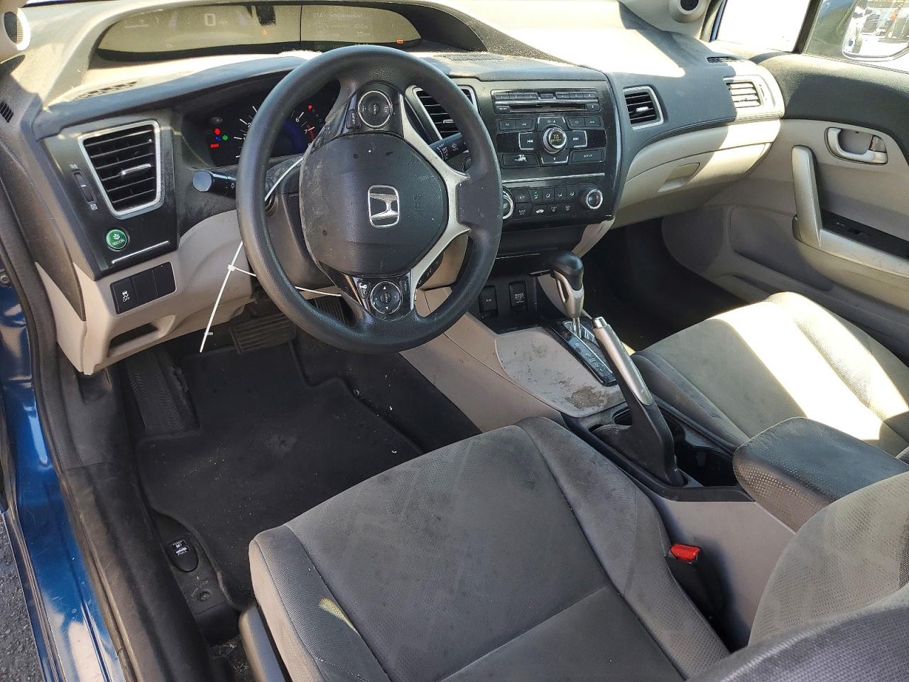 2013 Honda Civic Lx Blue vin: 2HGFG3B55DH530953